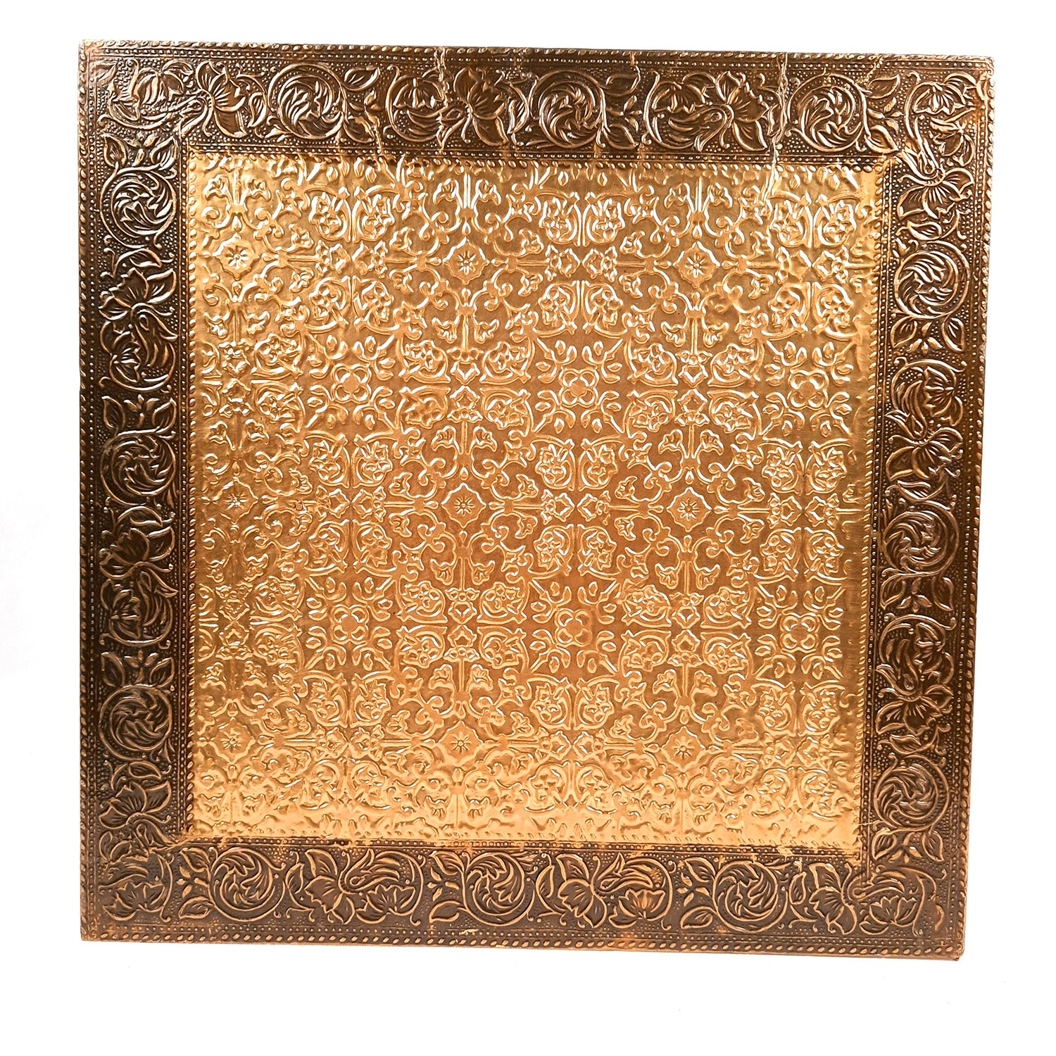 Side Table | Wood & Brass End Tables Cum Stool - for Keeping Lamp, Vases & Plants | Small Stools - for Sitting, Bedside, Home Decor, Corners, Sofa Side Stool, Office & Gifts - 12 Inch - apkamart