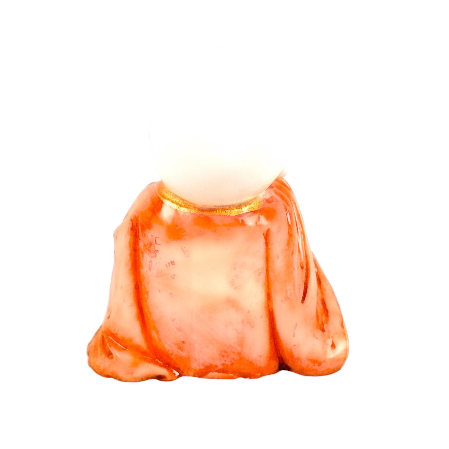 Baby Monk Laughing Buddha Statue | Cute Buddha Showpiece for Home Decor & Vastu | Decorative Figurine for Living Room, Table & Gifting - (Pack Of 2) - Apkamart