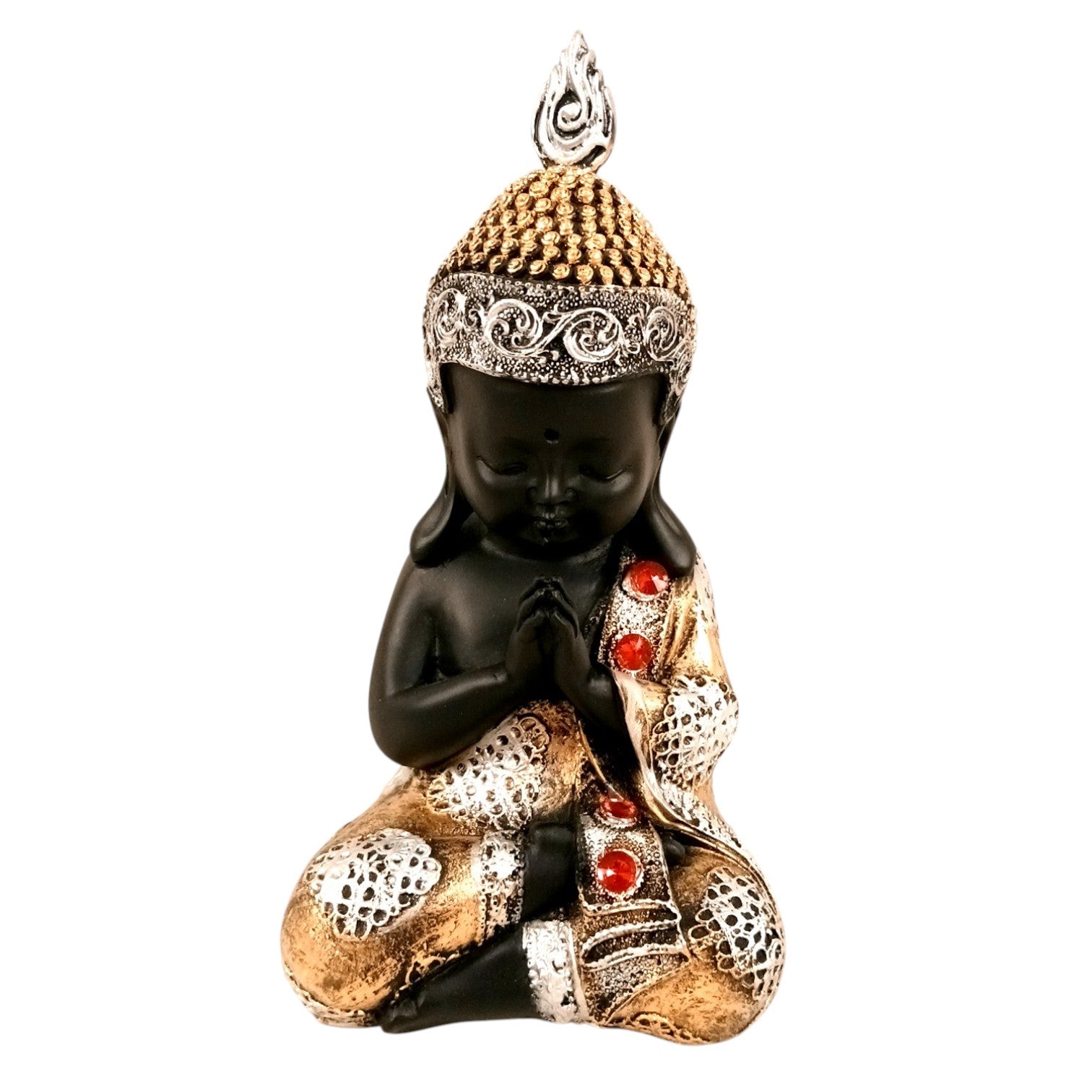 Gautam Buddha Sitting Statue for Home Décor | Peaceful Buddha Idol Showpiece for Living Room, Office, Table & Gifts - 10 Inch - Apkamart