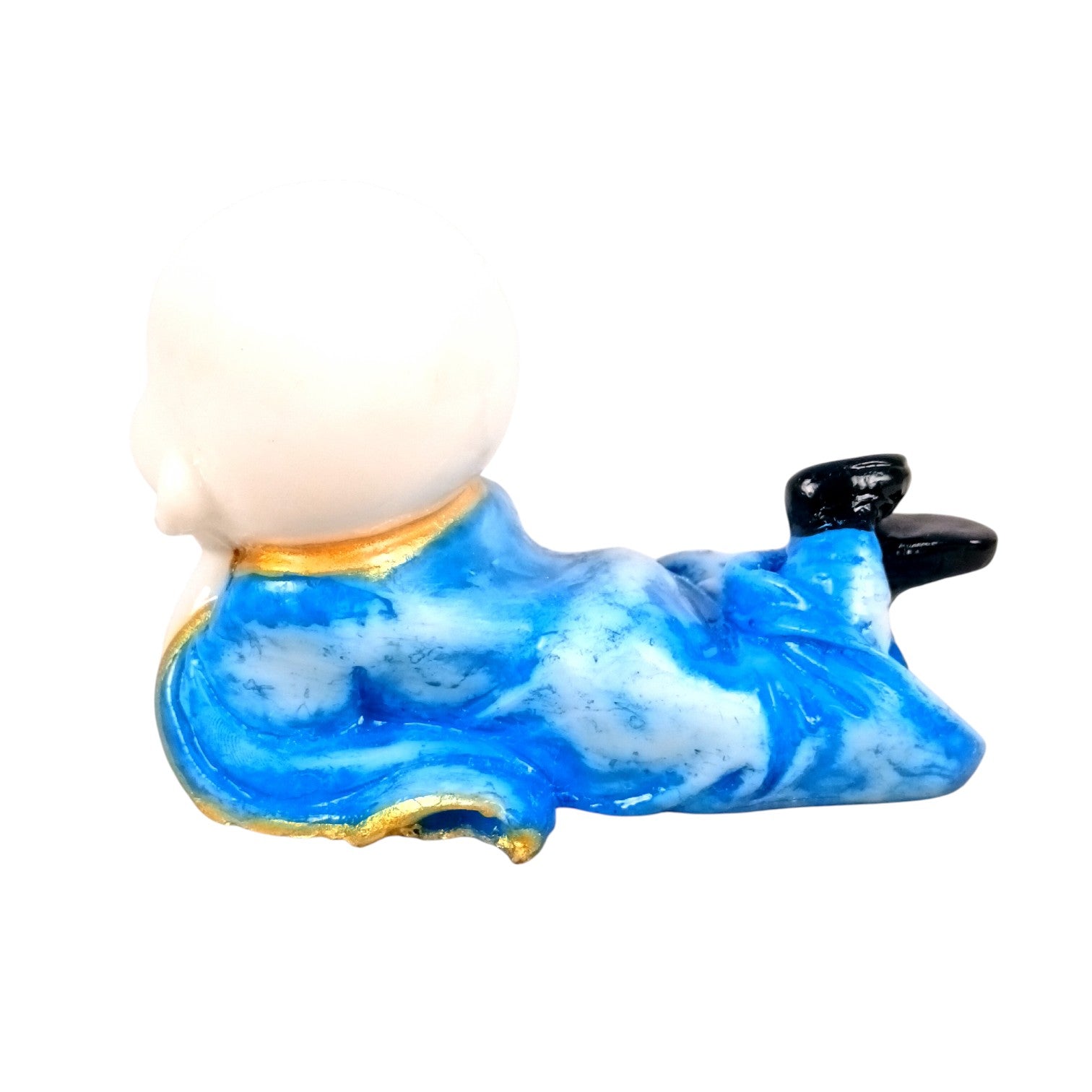 Baby Monk Laughing Buddha Showpiece | Cute Buddha for Home Decor & Office Decor | Decorative Figurine for Living Room, Table & Gifting - 6 Inch - Apkamart