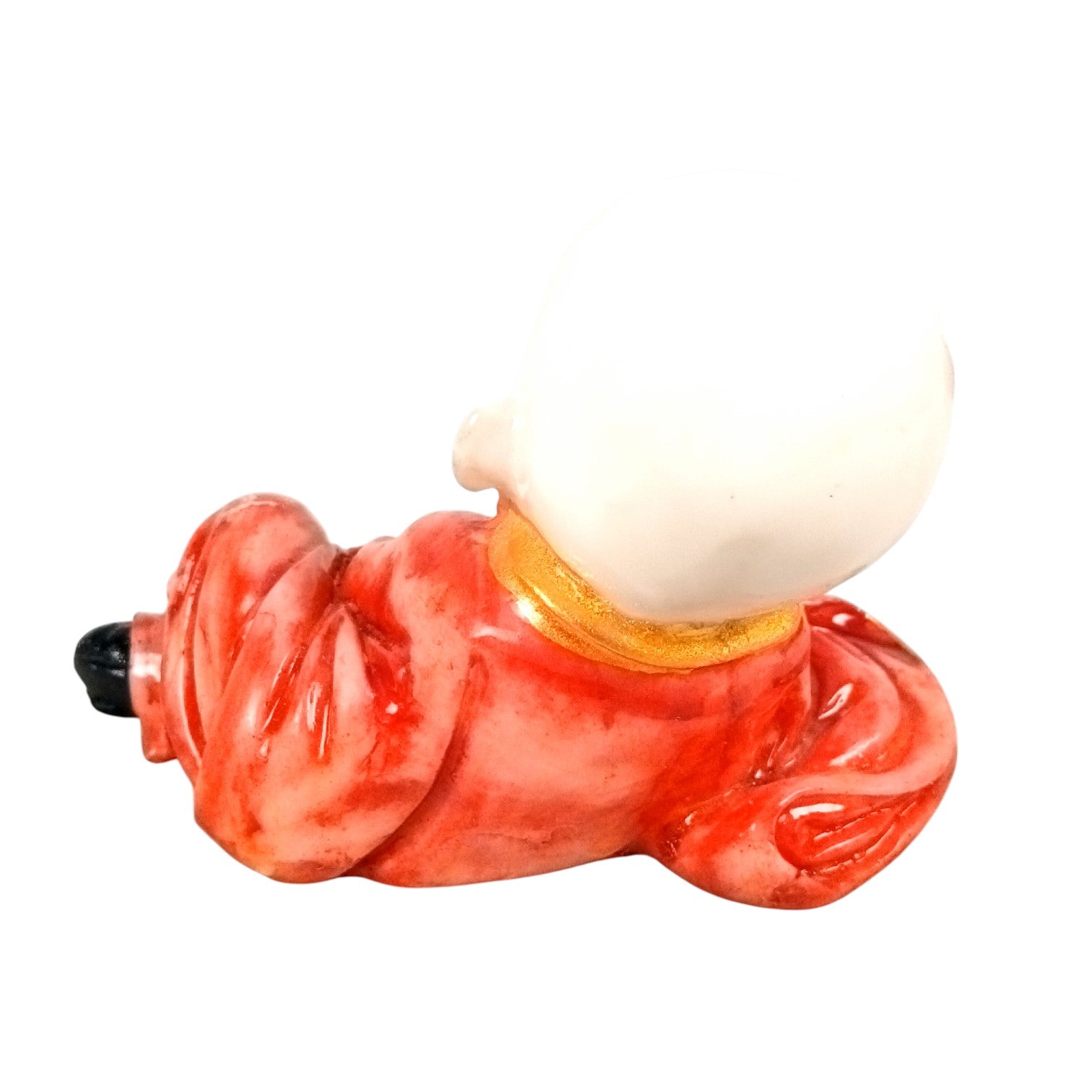 Baby Monk Laughing Buddha Showpiece | Cute Buddha for Home Decor & Office Decor | Decorative Figurine for Living Room, Table & Gifting - 6 Inch - Apkamart