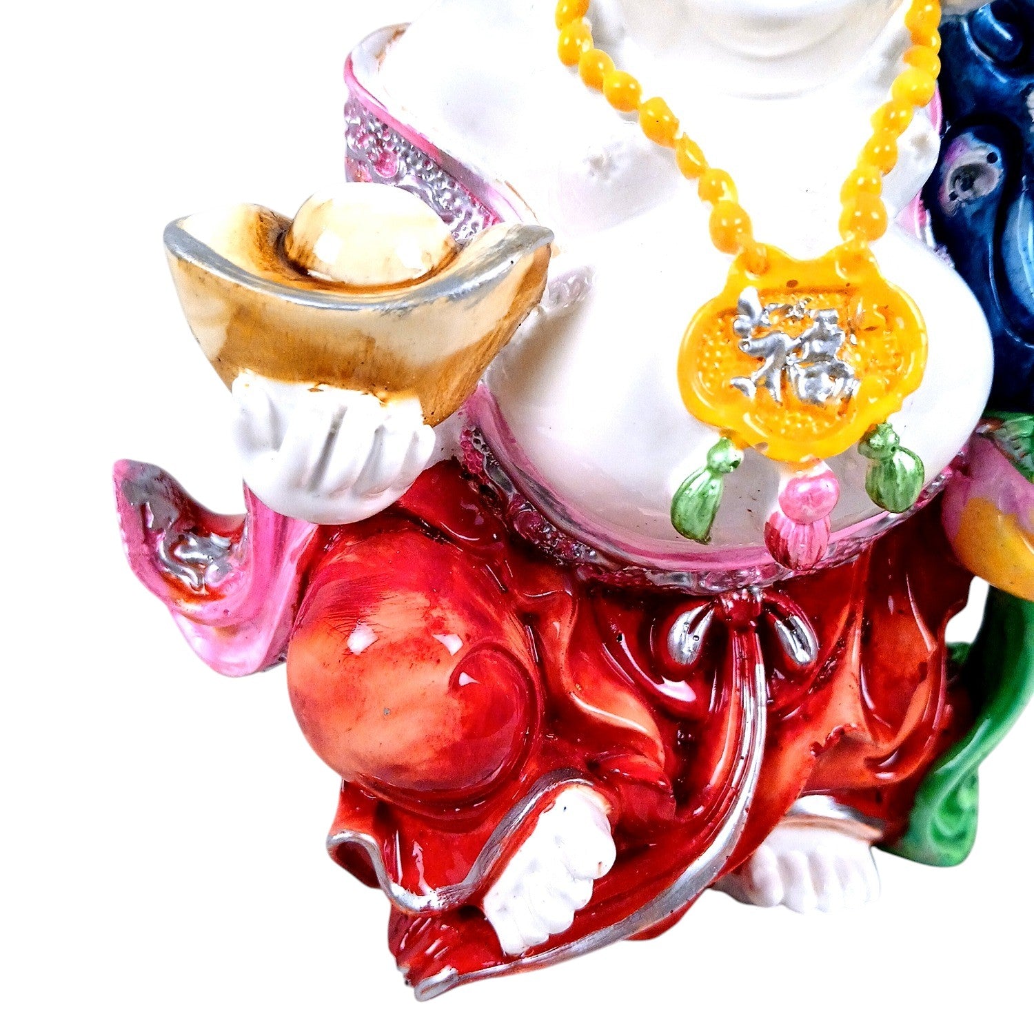 Laughing Buddha Showpiece with Rustic Look | Baby Monk Showpiece - For Home, Table & Office Decor & Gift | Feng Shui Decor - 8 Inch - Apkamart