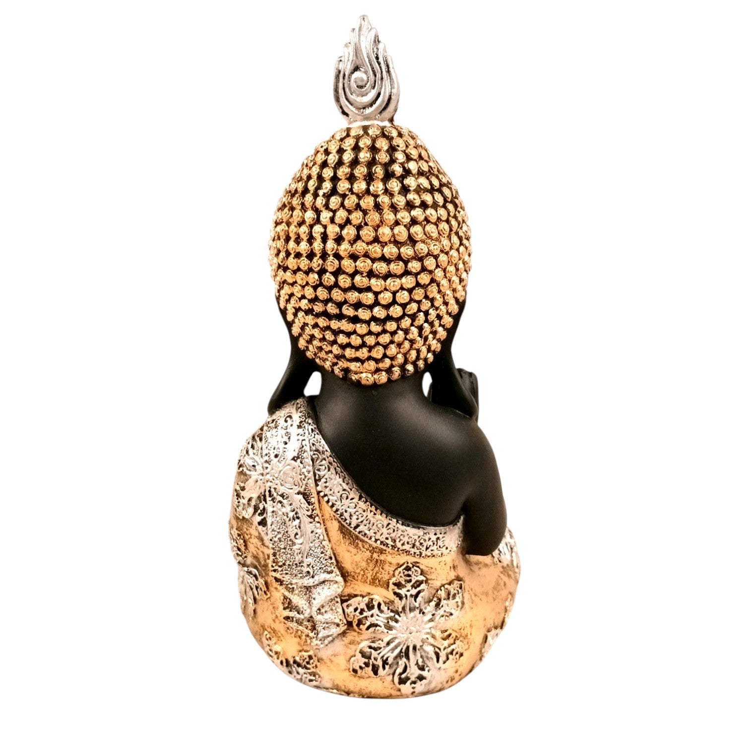 Buddha Statues | Lord Gautam Buddha Sitting Pose Idol Showpiece - For Living room, Home, Table, Shelf, Office Décor | Housewarming & Anniversary Gift - 10 Inch (Set Of 2) - Apkamart