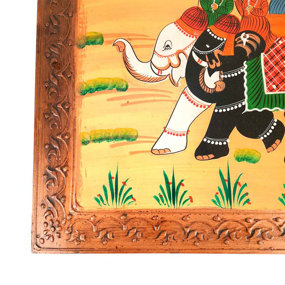 Wood Chowki Bajot - For Lower Seating & Home Decoration - 18 Inch - Apkamart #Style_Pack of 1