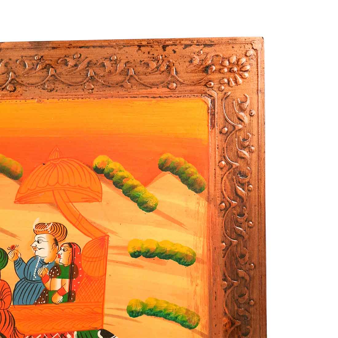 Wood Chowki Bajot - For Lower Seating & Home Decoration - 18 Inch - Apkamart #Style_Pack of 1