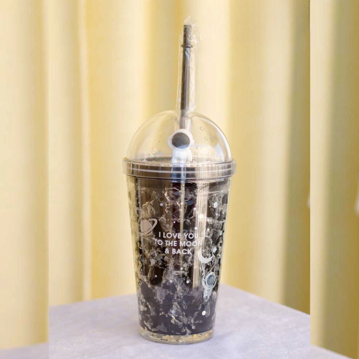 Sipper Bottler with Straw - Space Design | Kid's Cup / Tumbler with Lid | Water Bottle | Fruit Juice Mug for Kids - For Kids Birthday Gift & Return Gift - Apkamart #style_pack of 2