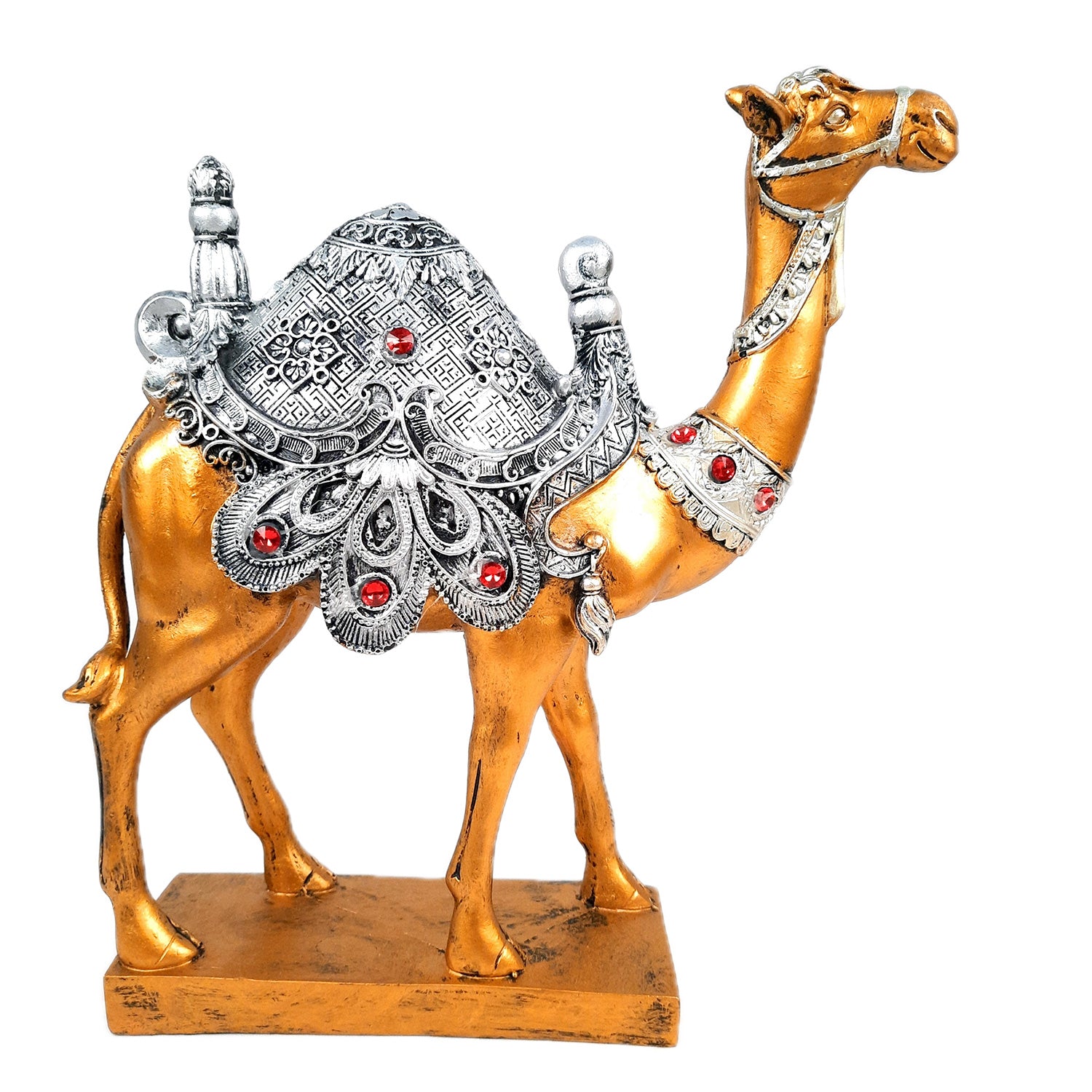 Camel Showpiece | Decorative Camel Statue for Home Decor & Vastu | Animal Figurine for Living Room, Table & Gifting - 9 Inch - Apkamart