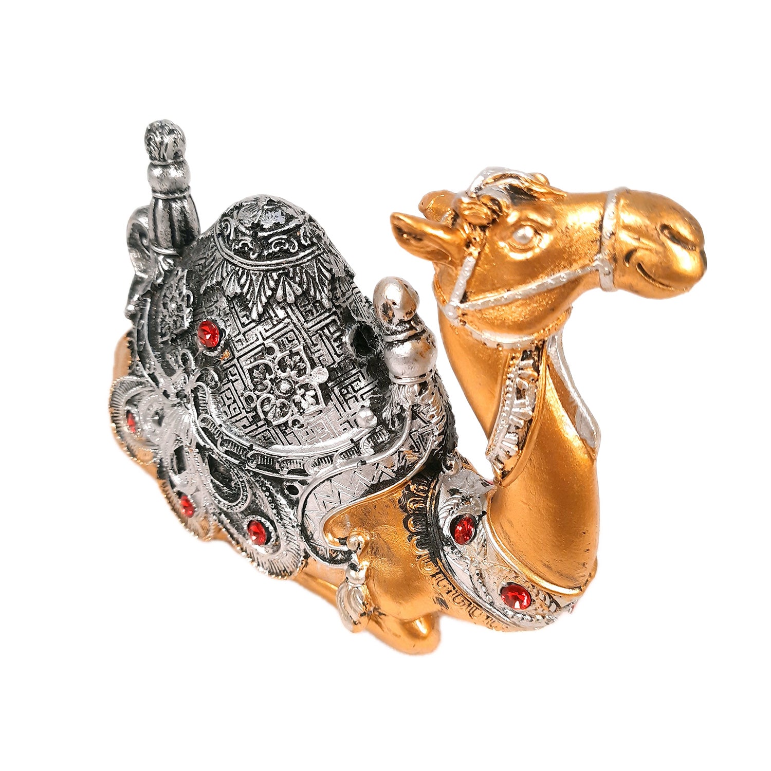 Camel Sitting Showpiece | Decorative Camel Statue for Home Décor & Vastu | Animal Figurine for Living Room, Table & Gifting - 8 Inch - Apkamart
