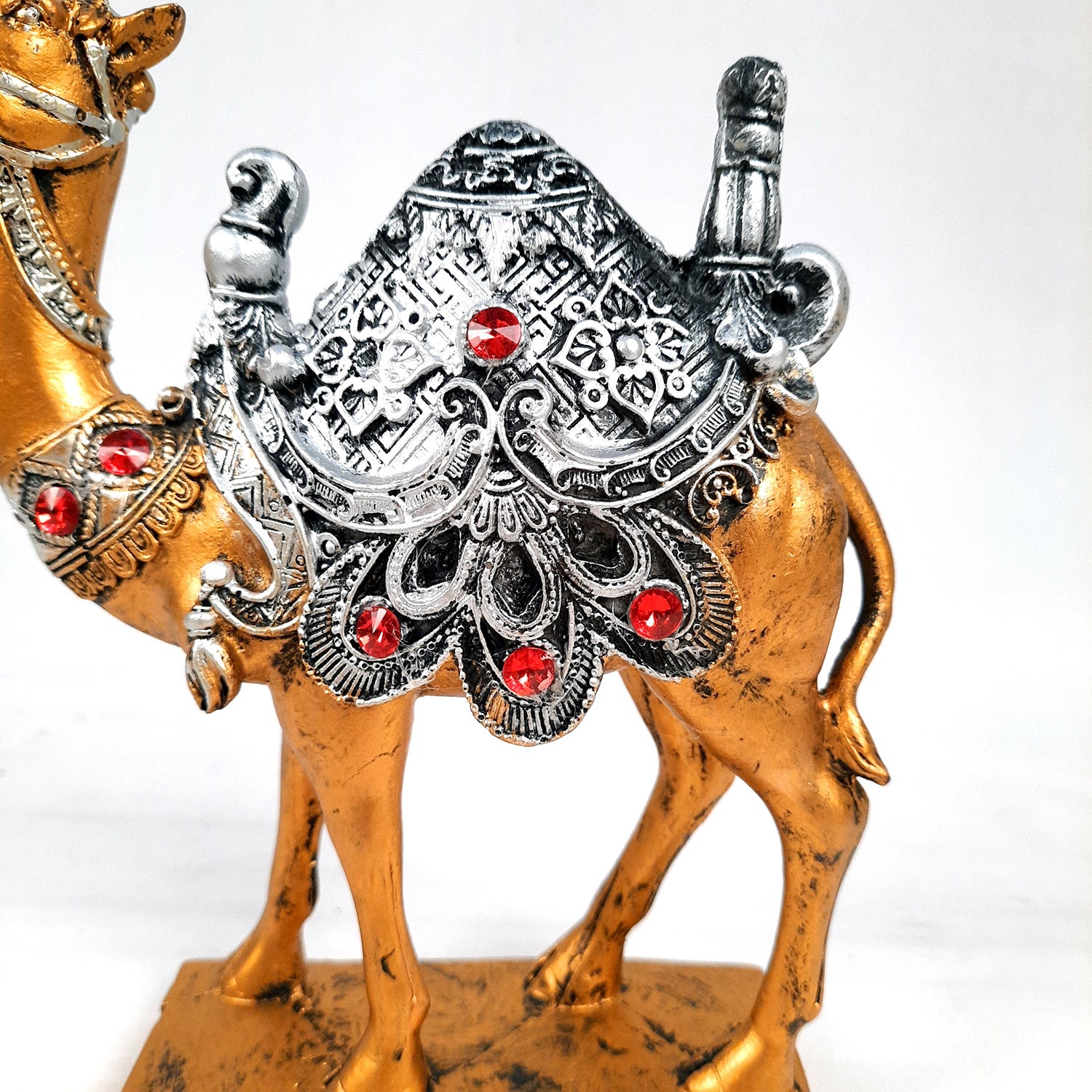 Camel Showpiece | Decorative Camel Statue for Home Decor & Vastu | Animal Figurine for Living Room, Table & Gifting - 9 Inch - Apkamart