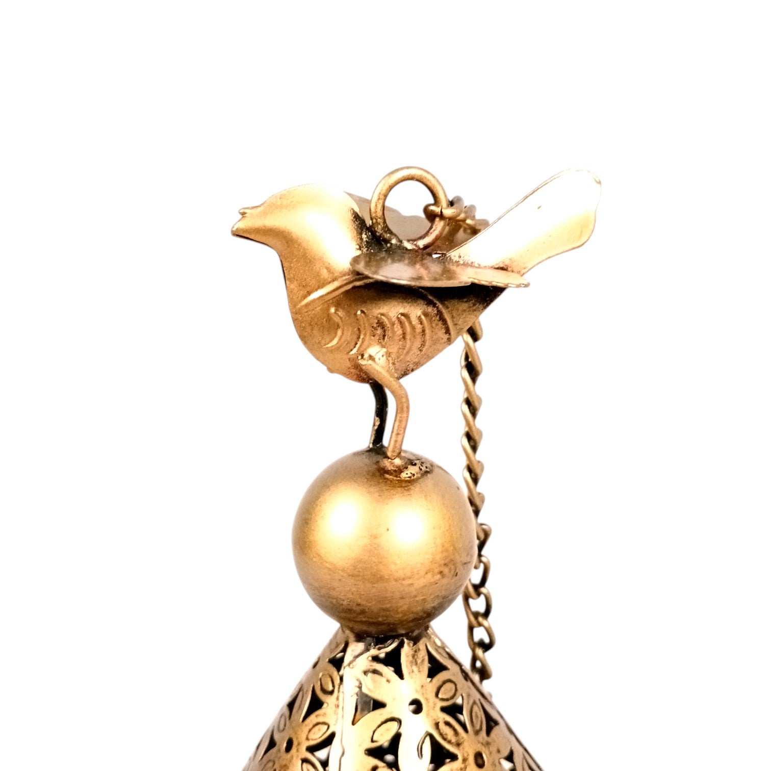 Hanging Tea Light Candle Holder | Decorative Hanging Lantern with Cutwork Design – Shadow Effect Candle Stand for Home Decor, Living Room & Festive Decoration,Diwali - 21 Inch - Apkamart