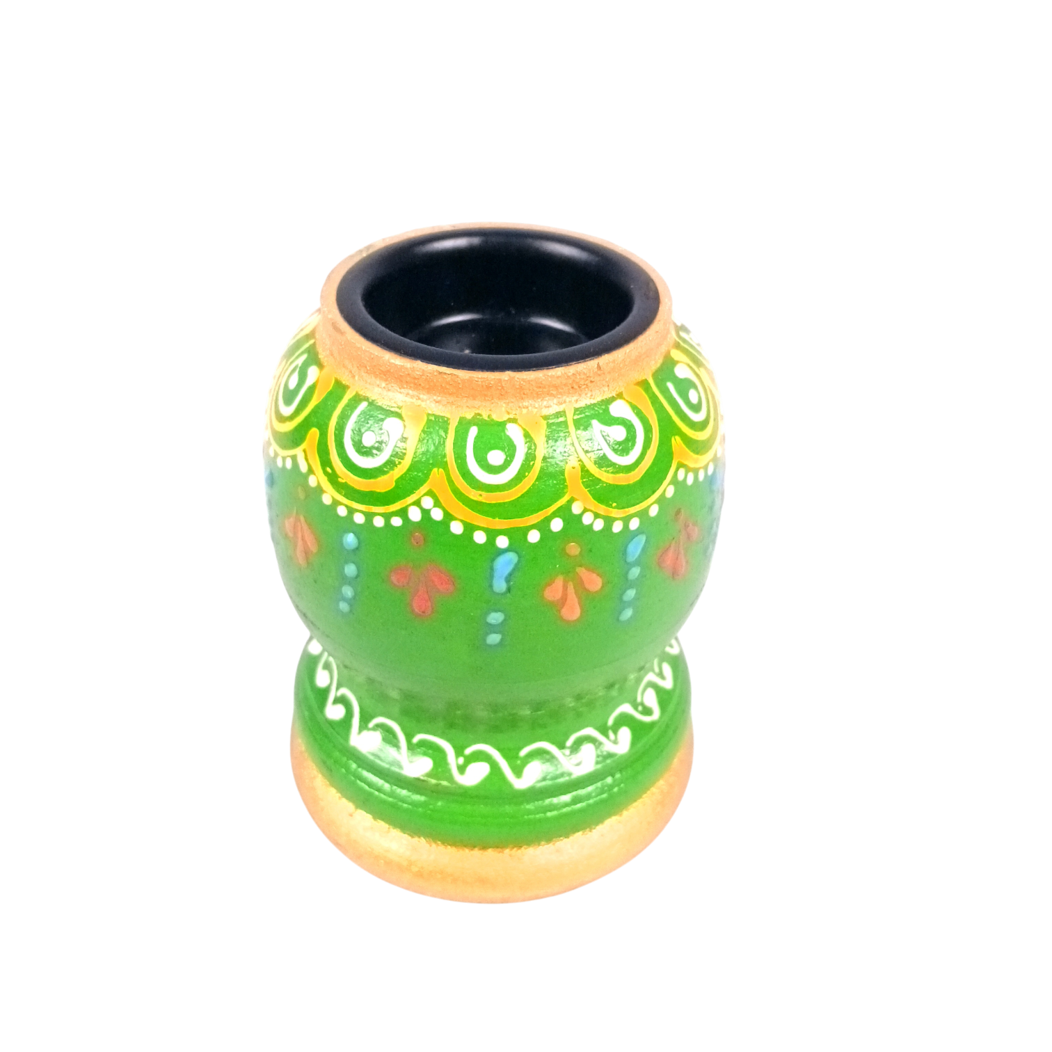 Handmade Candle Holder | Decorative Candle Stand for Home Decor, Living Room, Festive & Diwali Decoration | Tea Light Holder for Gift & Table Centerpiece - 4 Inch - Apkamart