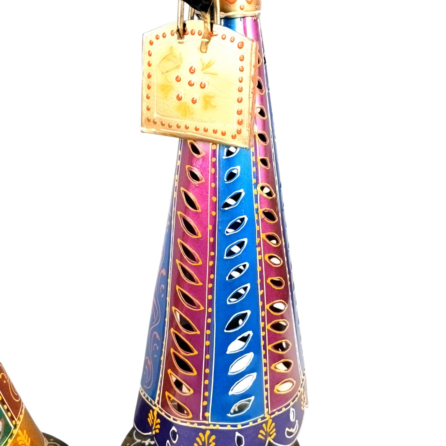 Ladies Showpiece Candle Holder Set | Decorative Metal Tealight Holder Figurines for Home Decor, Living Room, Bedroom & Gifting - 27 Inch (Set Of 2) - Apkamart