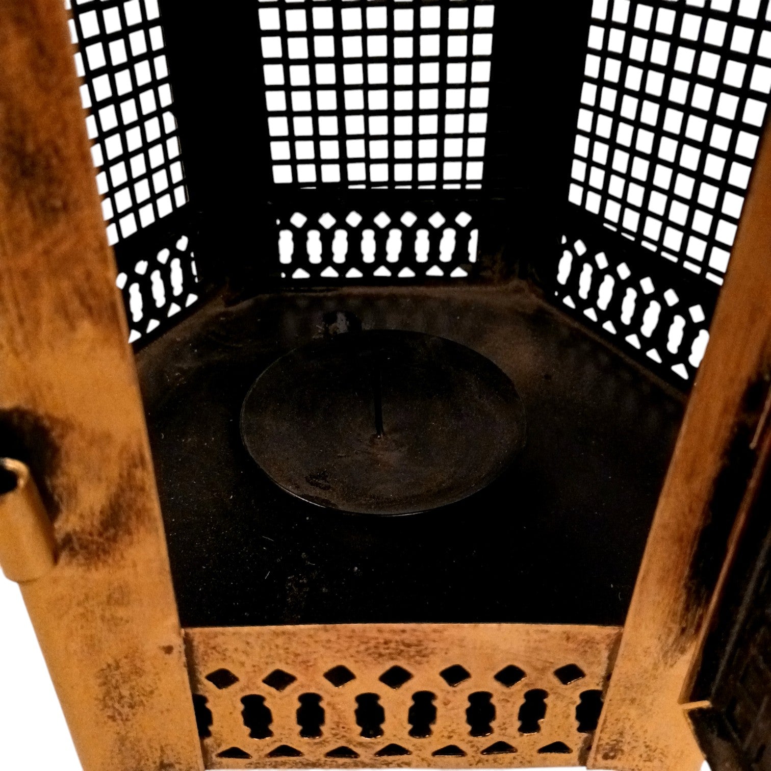 Tealight Holder with Carvings | Decorative Hanging Candle Holder for Home Decor, Living Room & Festive Decoration | Wall Hanging Tealight Holder - 30 Inch - Apkamart