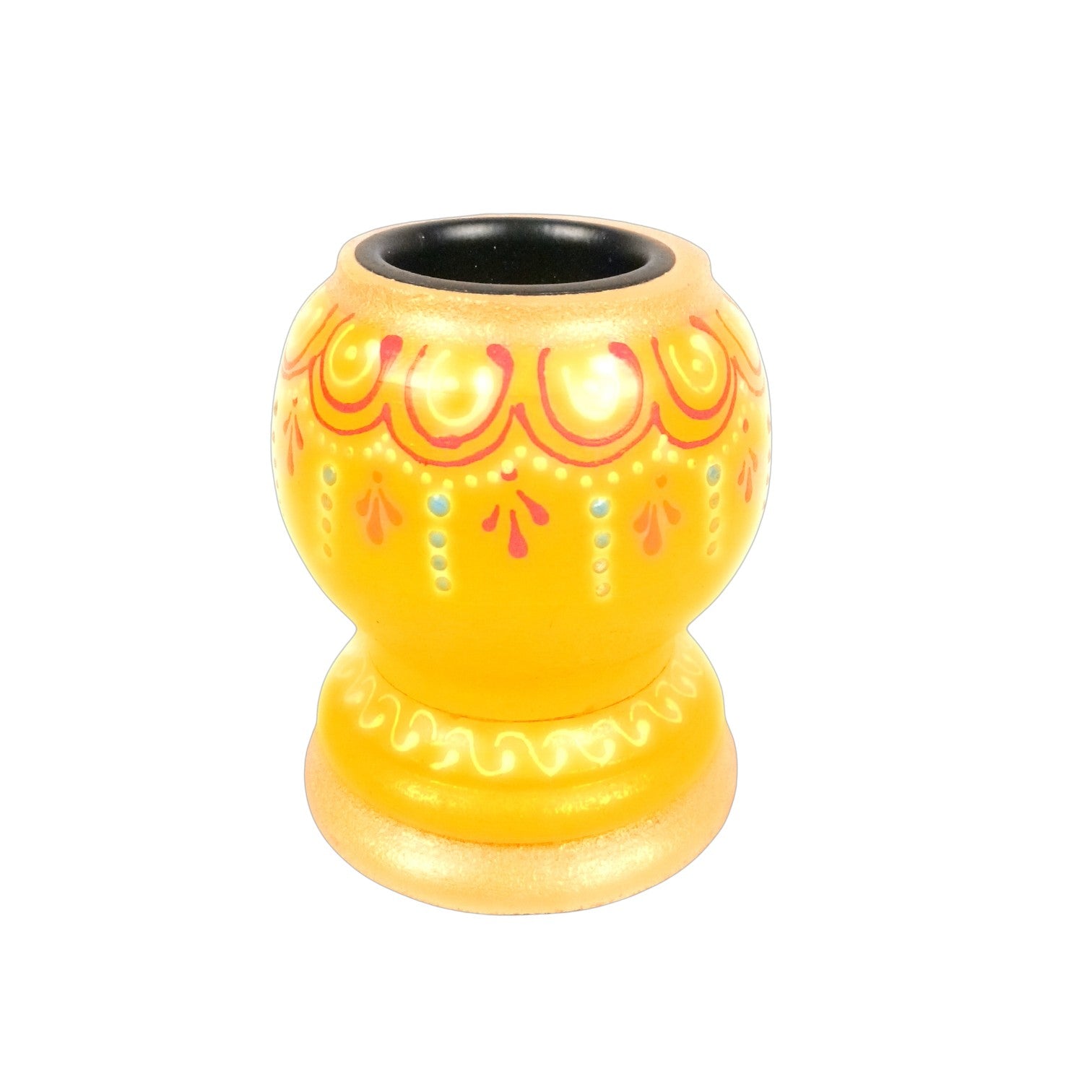 Handmade Candle Holder | Decorative Candle Stand for Home Decor, Living Room, Festive & Diwali Decoration | Tea Light Holder for Gifts & Table Centerpiece - 4 Inch - Apkamart