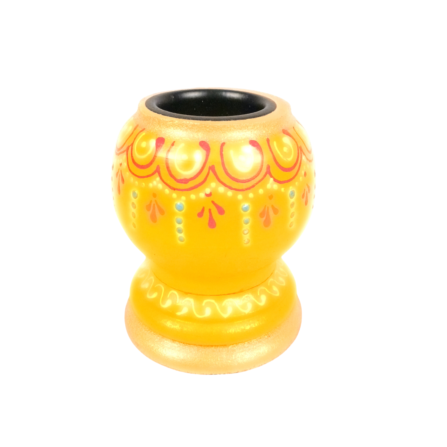 Handmade Candle Holder | Decorative Candle Stand for Home Decor, Living Room, Festive & Diwali Decoration | Tea Light Holder for Gifts & Table Centerpiece - 4 Inch - Apkamart