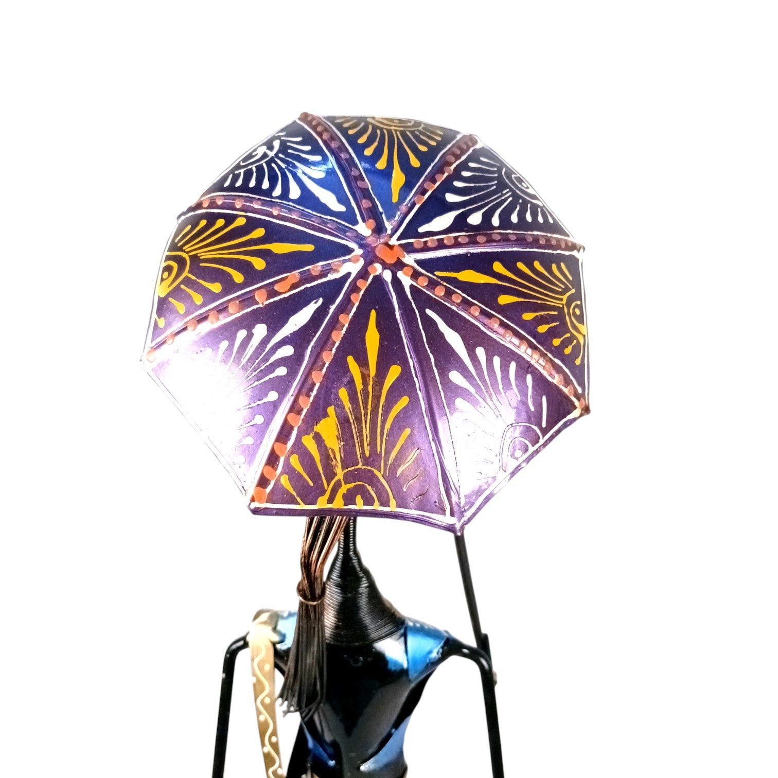 Ladies Showpiece Candle Holder Set | Decorative Metal Tealight Holder Figurines for Home Decor, Living Room, Bedroom & Gifting - 27 Inch (Set Of 2) - Apkamart