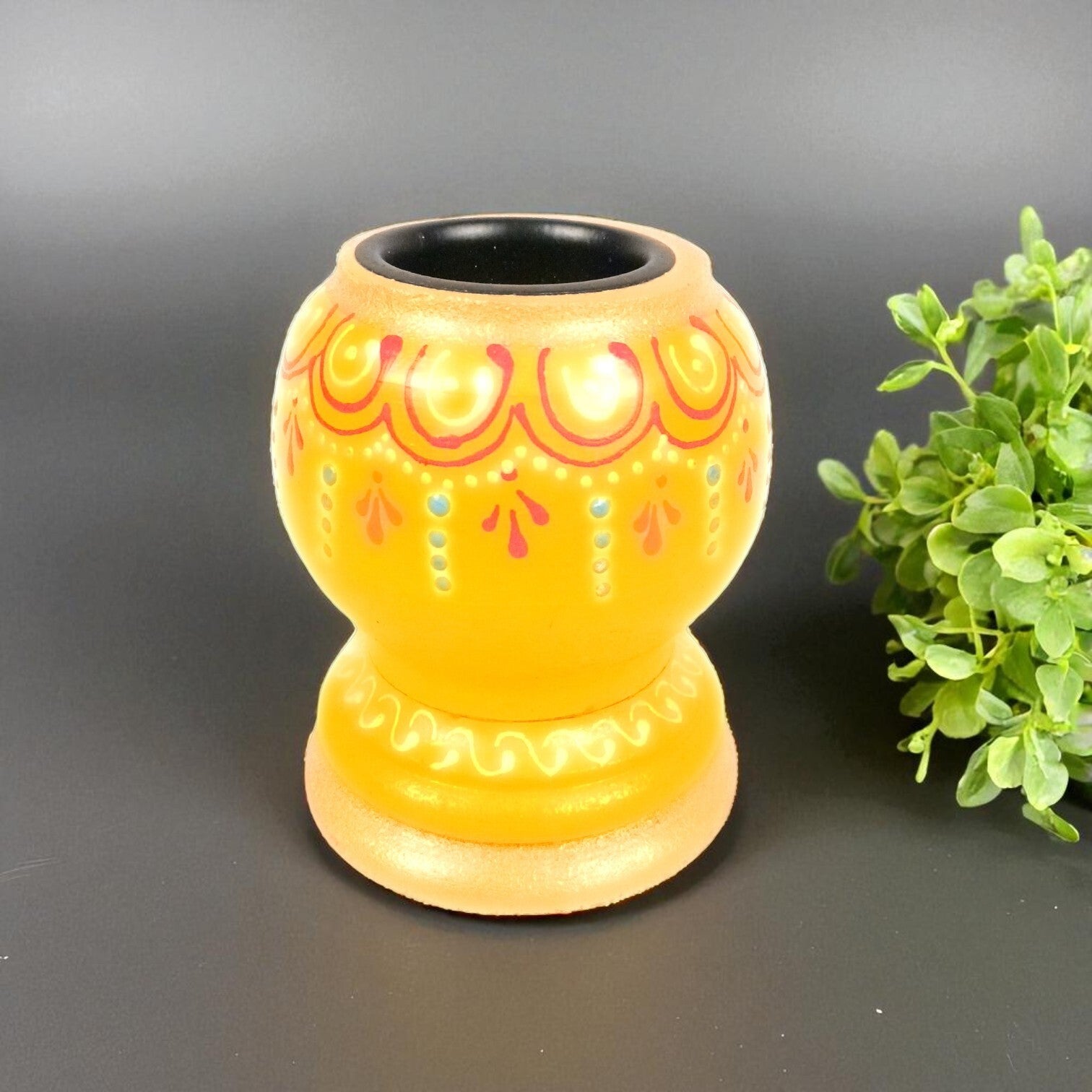 Handmade Candle Holder | Decorative Candle Stand for Home Decor, Living Room, Festive & Diwali Decoration | Tea Light Holder for Gifts & Table Centerpiece - 4 Inch - Apkamart
