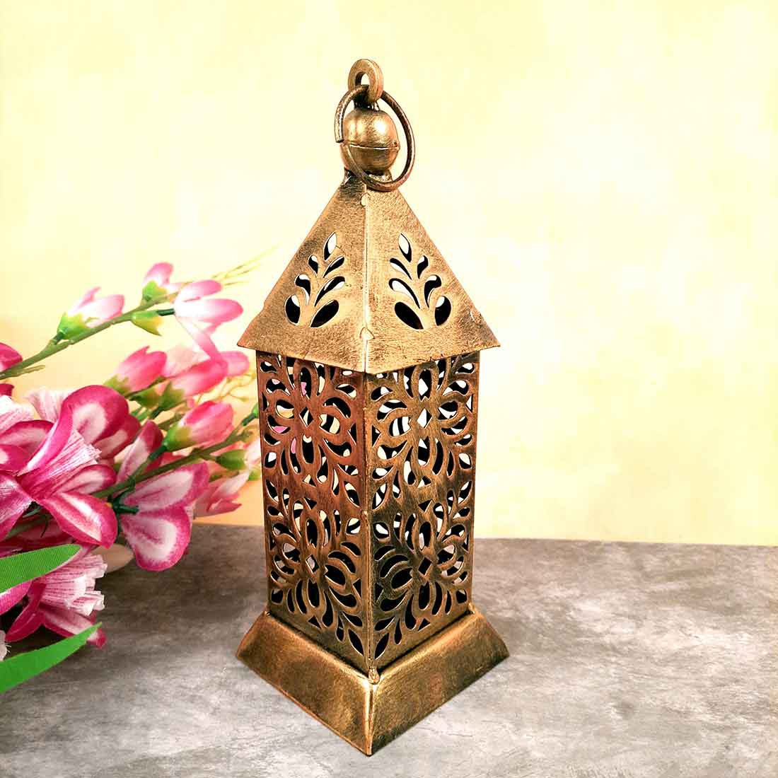 Tea Light Stand Wall Mount | Hanging Tea Light Candle Holders - Metal - For Home, Table, Living Room, Dining room, Bedroom Decor | For Festival Decoration & Gifts - 8 Inch - Apkamart