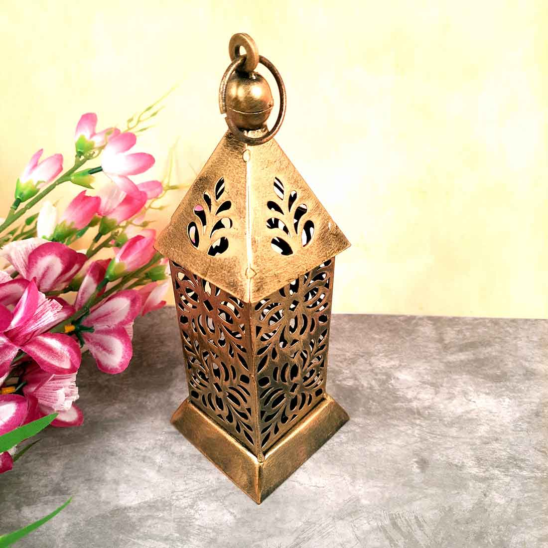 Tea Light Stand Wall Mount | Hanging Tea Light Candle Holders - Metal - For Home, Table, Living Room, Dining room, Bedroom Decor | For Festival Decoration & Gifts - 8 Inch - Apkamart