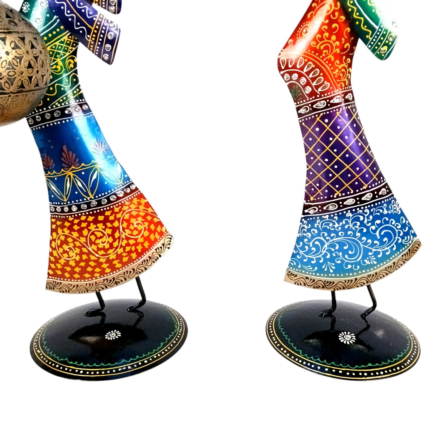 Candle Holder Set | Decorative Tealight Holders for Home Decor | Metal Candle Stand for Living Room, Bedroom, Dining Table & Gifting - 30 Inch (Set Of 2) - Apkamart