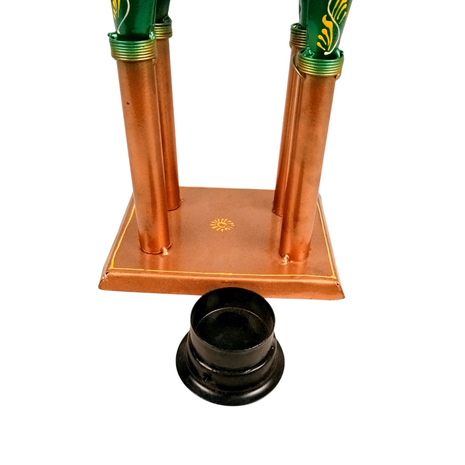 Elephant Showpiece Candle Holder| Decorative Elephant Figurine for Home, Living Room & Office | Handcrafted Elephant Statue for Table, Shelf & Gifting - 21 Inch - Apkamart