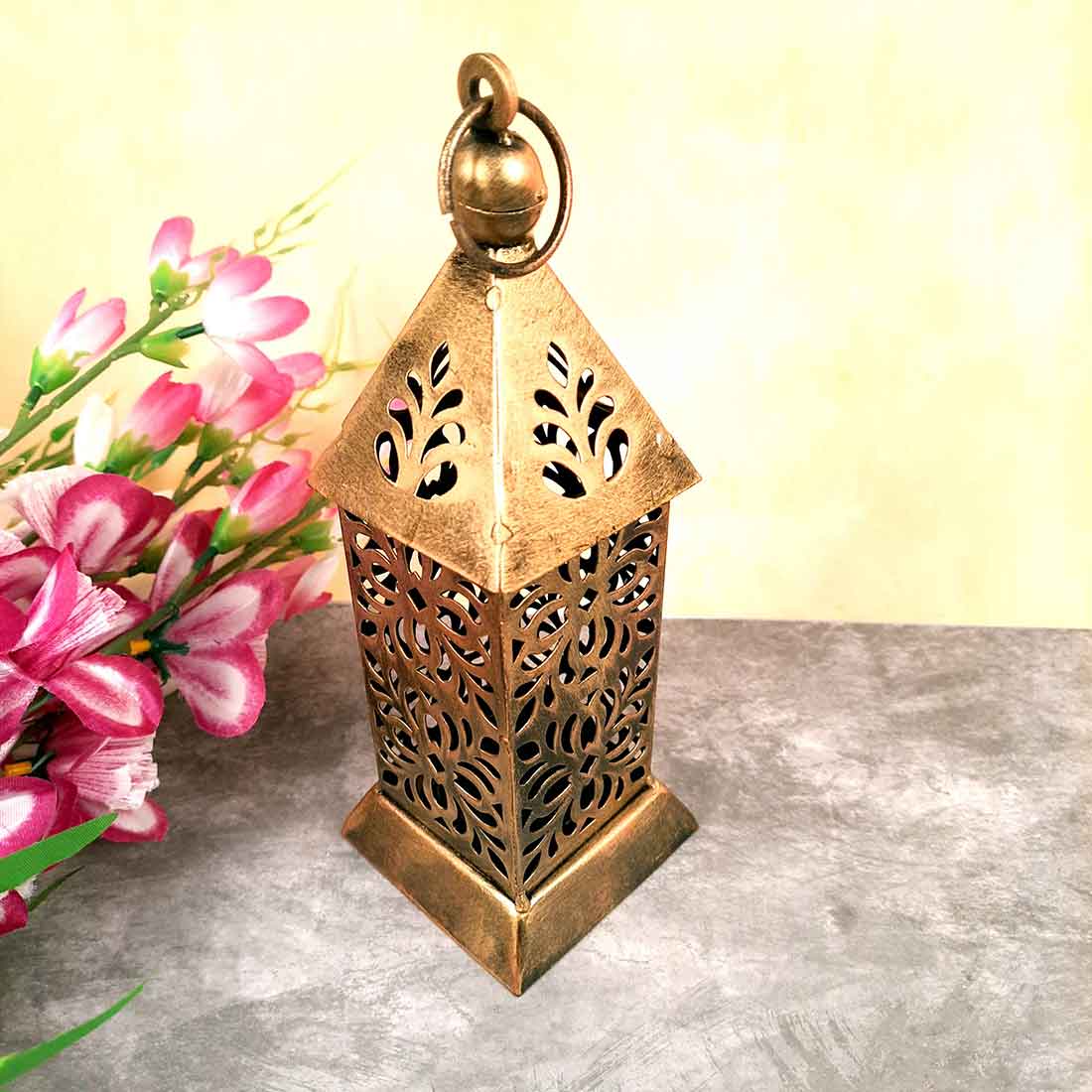 Tea Light Stand Wall Mount | Hanging Tea Light Candle Holders - Metal - For Home, Table, Living Room, Dining room, Bedroom Decor | For Festival Decoration & Gifts - 8 Inch - Apkamart