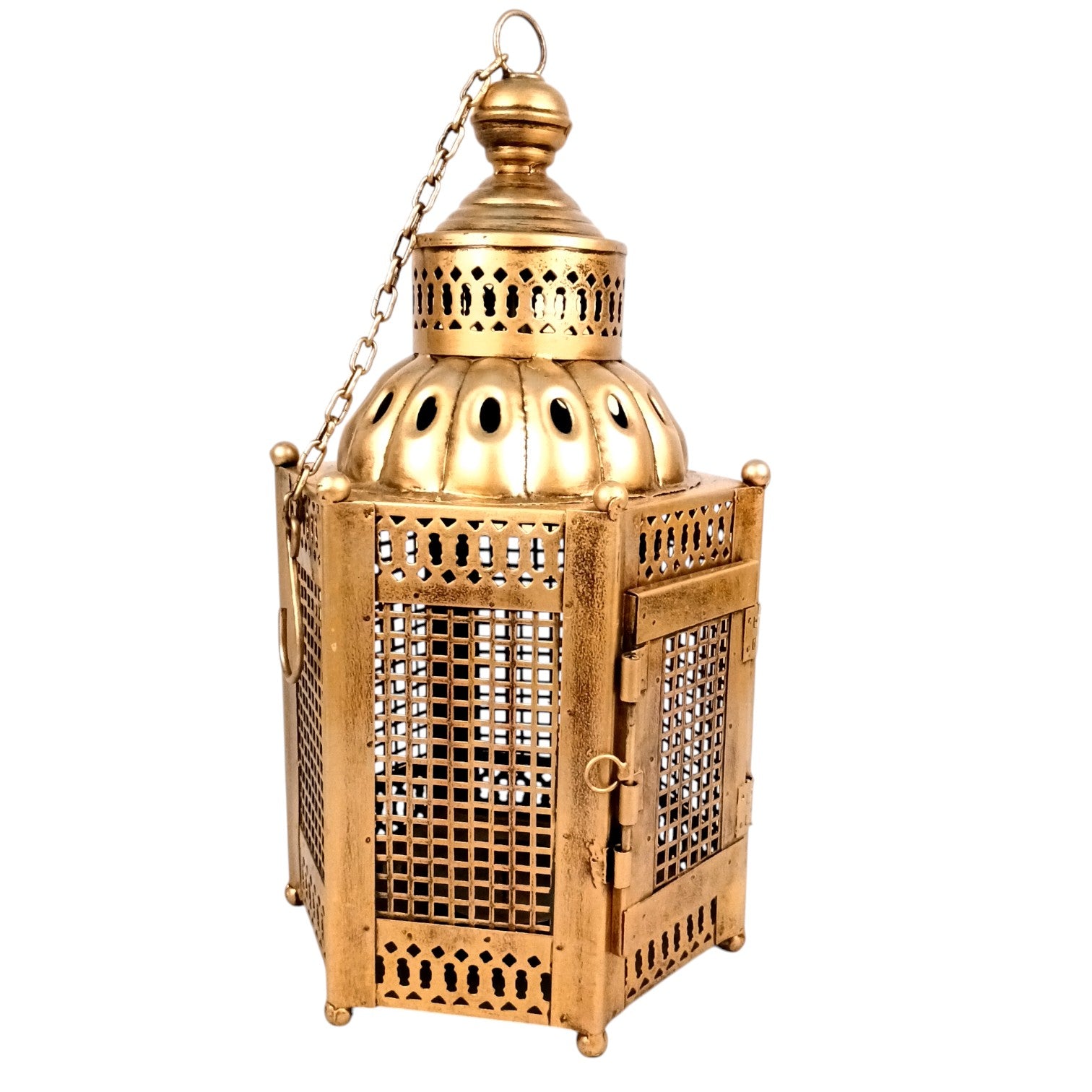 Tealight Holder with Carvings | Decorative Hanging Candle Holder for Home Decor, Living Room & Festive Decoration | Wall Hanging Tealight Holder - 30 Inch - Apkamart