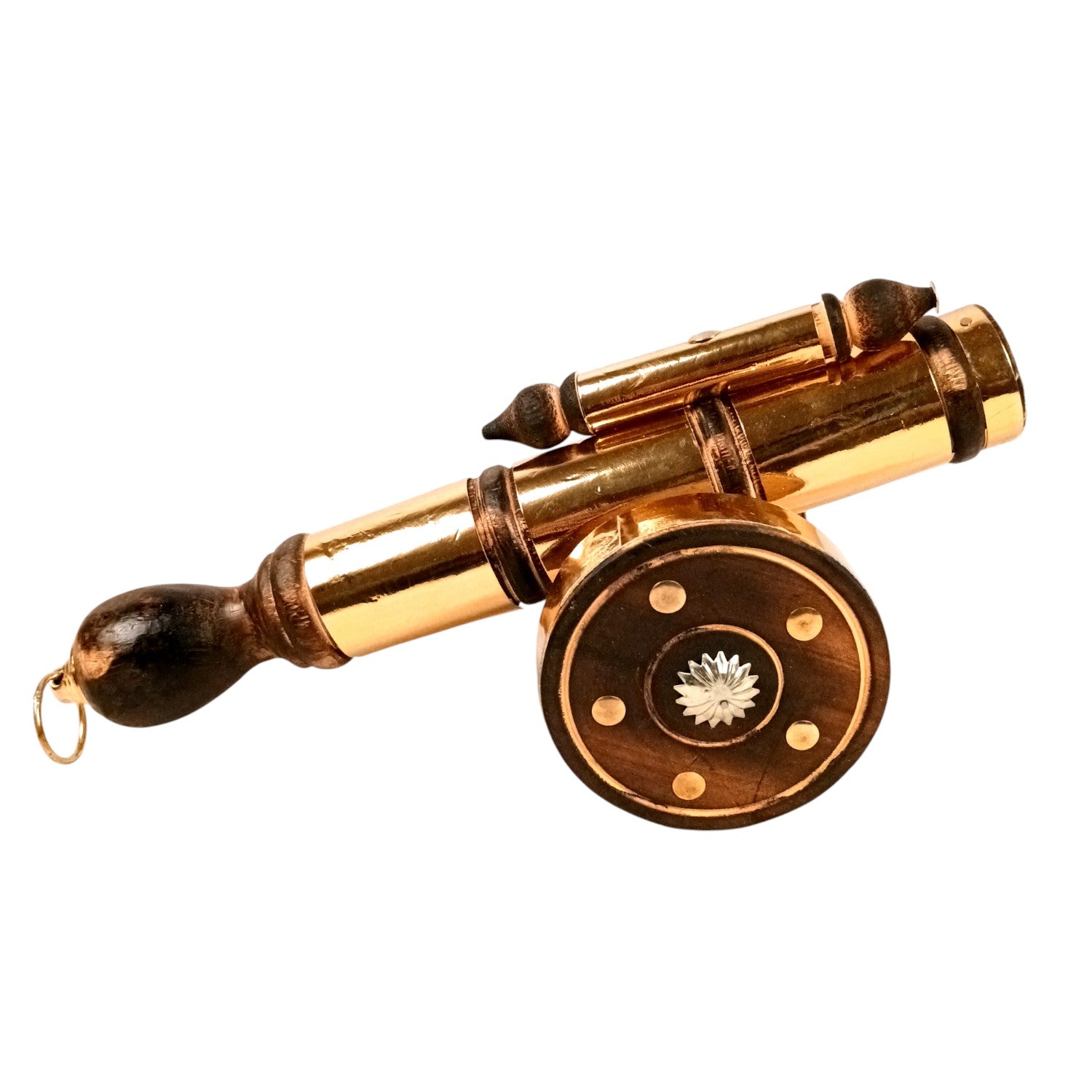 Cannon Showpiece | Vintage Cannon Model | Wooden Antique Decorative Figurine - for Table Decor, Home Decor and Gifts - 12 Inch - Apkamart