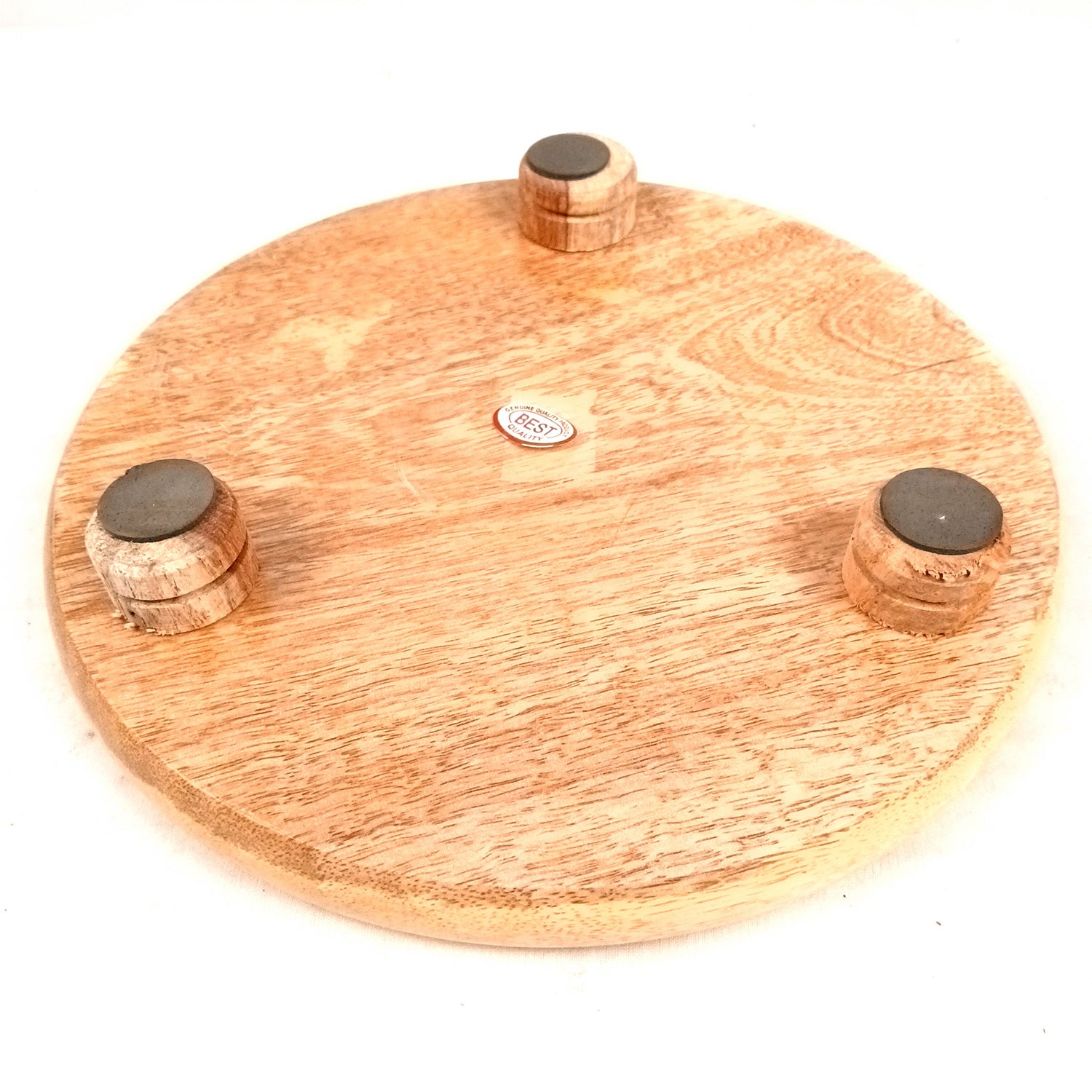 Wooden Chakla | Premium Sheesham Wood Rolling Board | Roti Roller | Pastryboard | Chapati Maker | Round Polpat-Roti Roller - for Home & Kitchen - 10 Inch - Apkamart