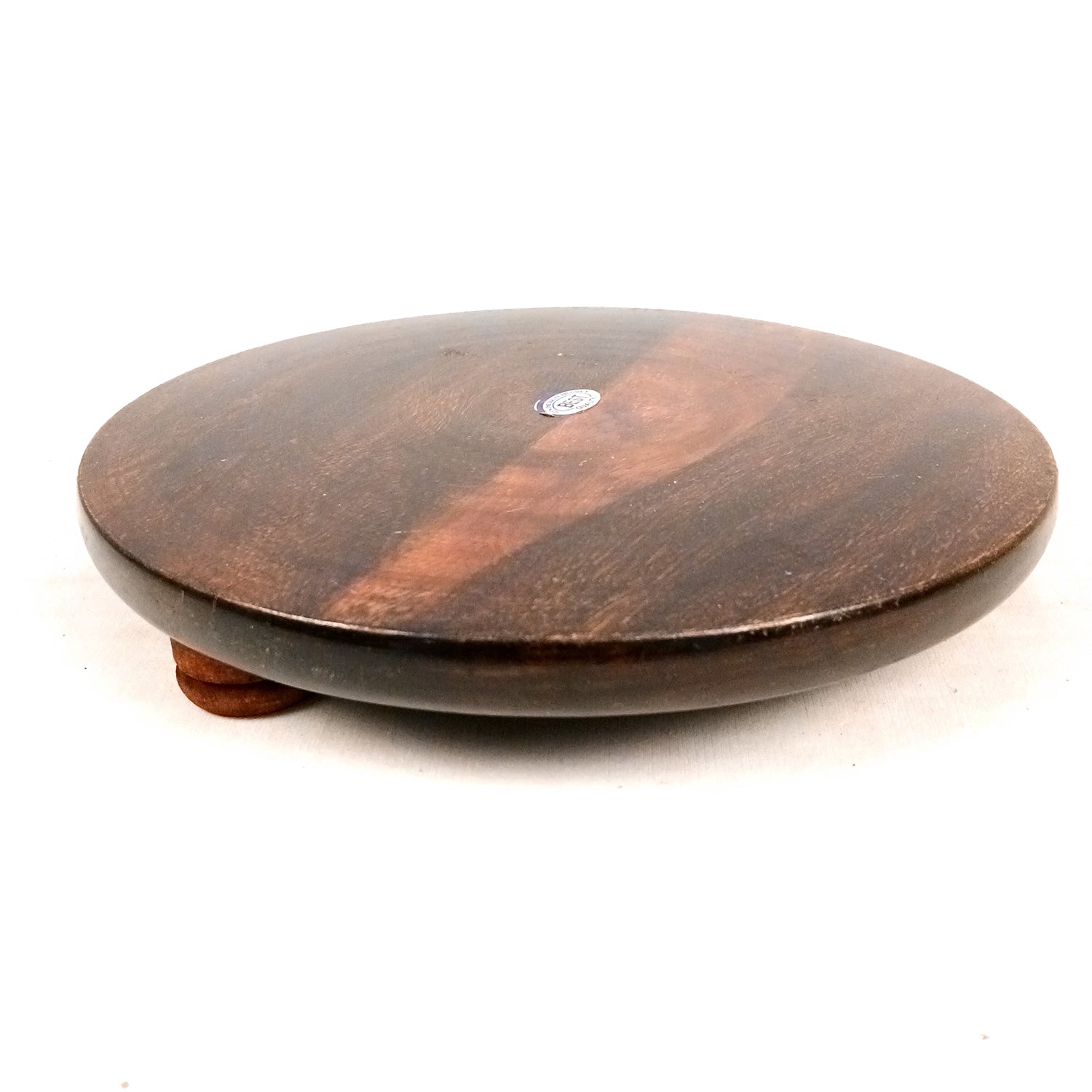 Wooden Chakla / Premium Sheesham Wood Rolling Board | Roti Roller | Pastryboard | Chapati Maker | Round Polpat-Roti Roller - for Home & Kitchen - 10 Inch - Apkamart