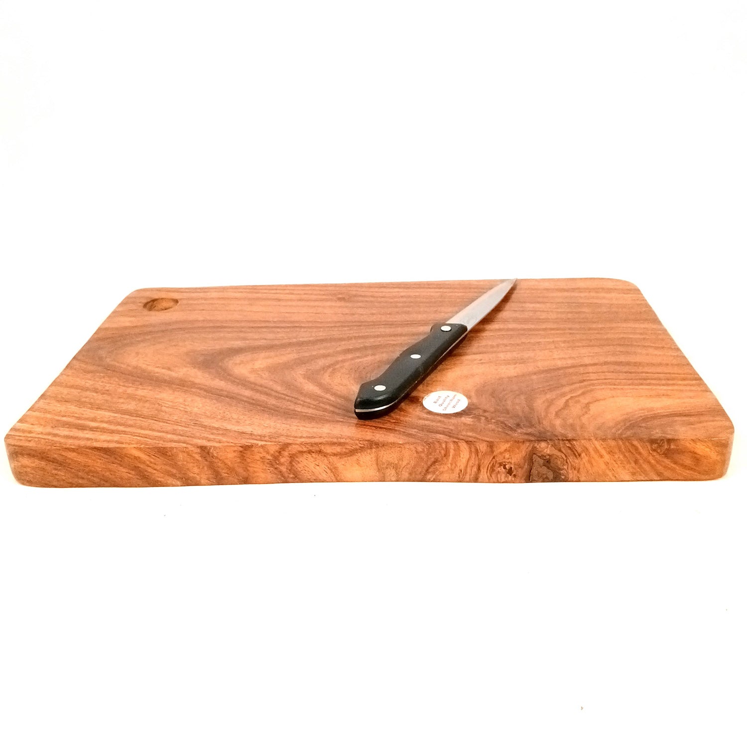 Wooden Chopping Cutting Board for Kitchen Vegetables, Fruits & Cheese | Serving Board, Platter | Reversible Cutting Board - 15 Inch - Apkamart