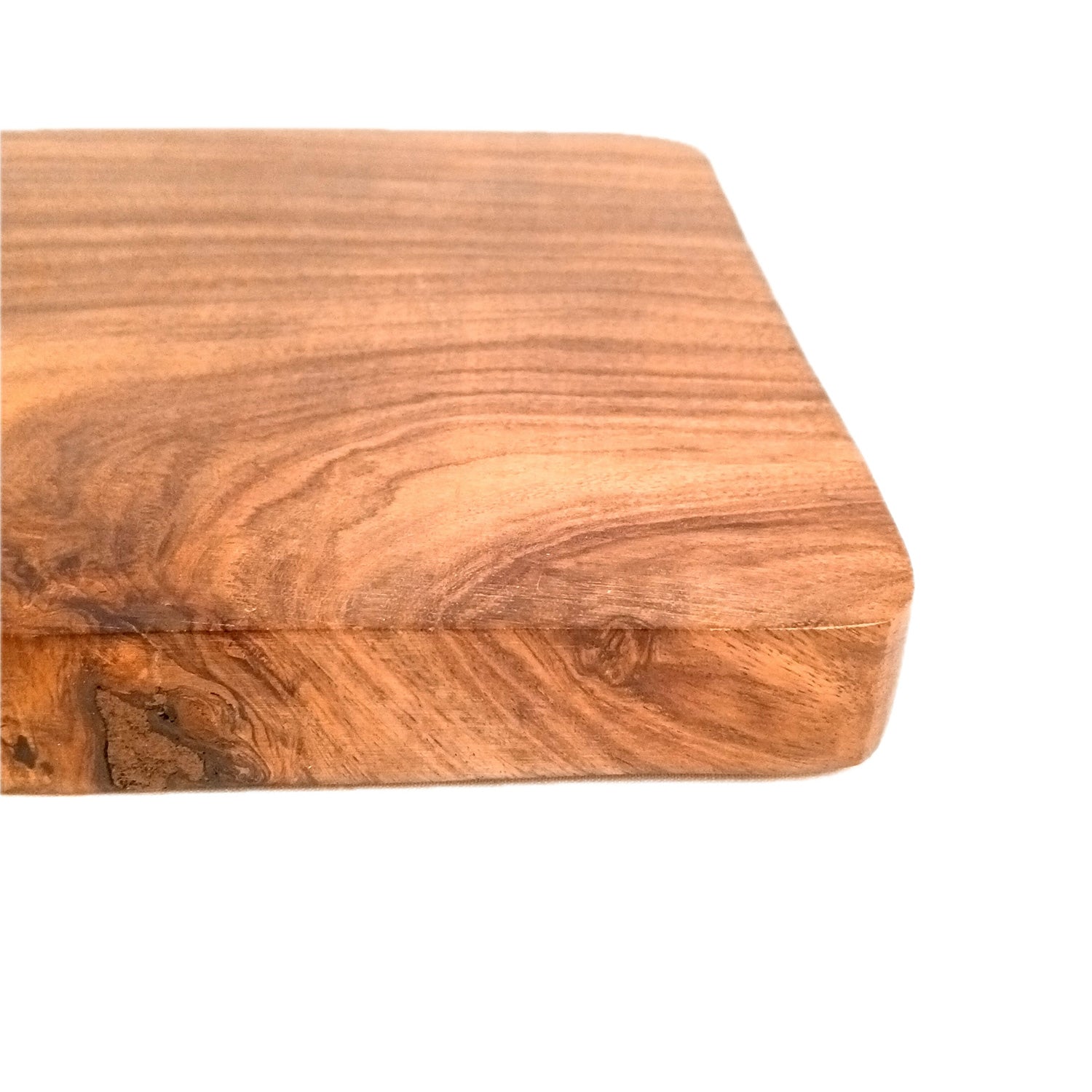 Wooden Chopping Cutting Board for Kitchen Vegetables, Fruits & Cheese | Serving Board, Platter | Reversible Cutting Board - 15 Inch - Apkamart