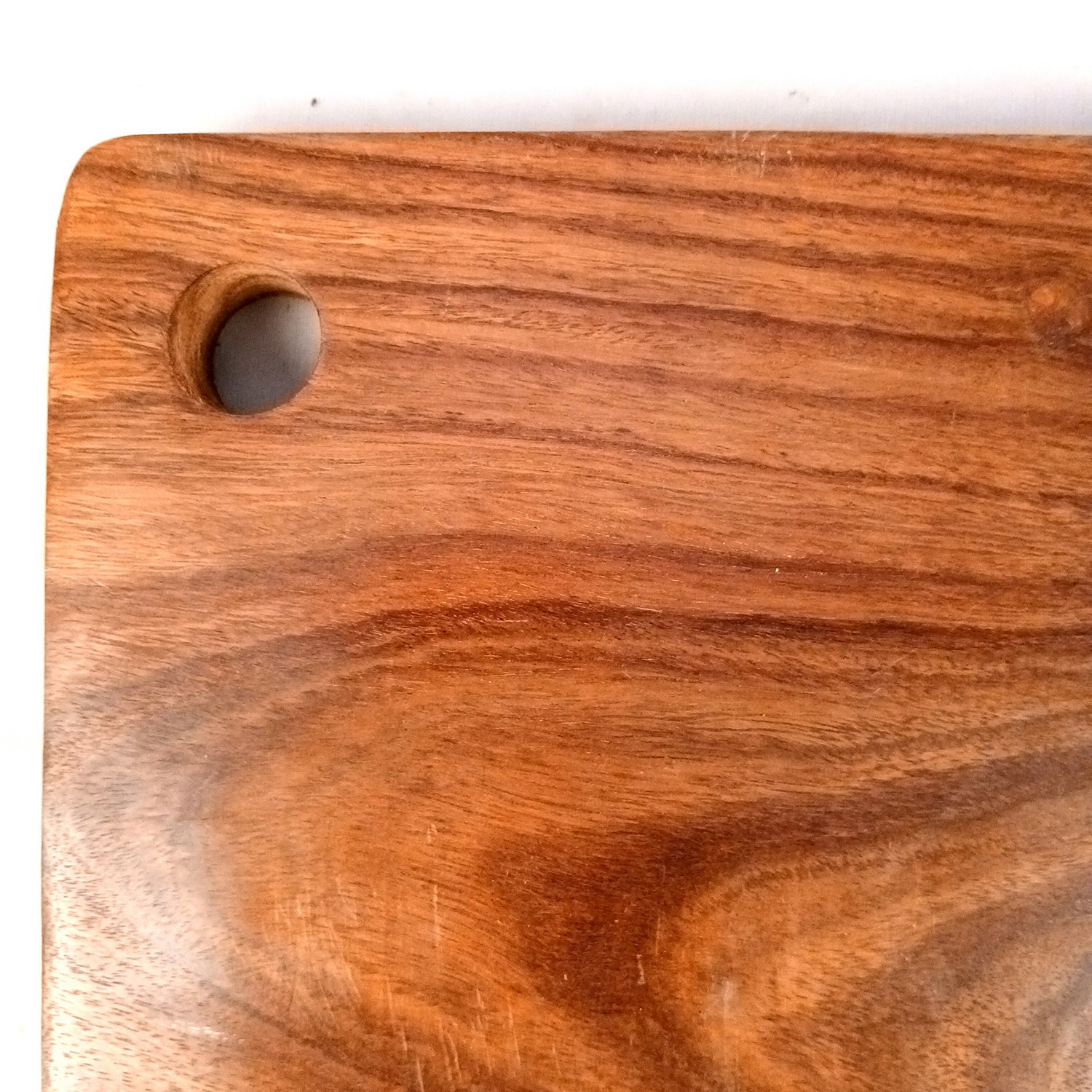 Wooden Chopping Cutting Board for Kitchen Vegetables, Fruits & Cheese | Serving Board, Platter | Reversible Cutting Board - 15 Inch - Apkamart