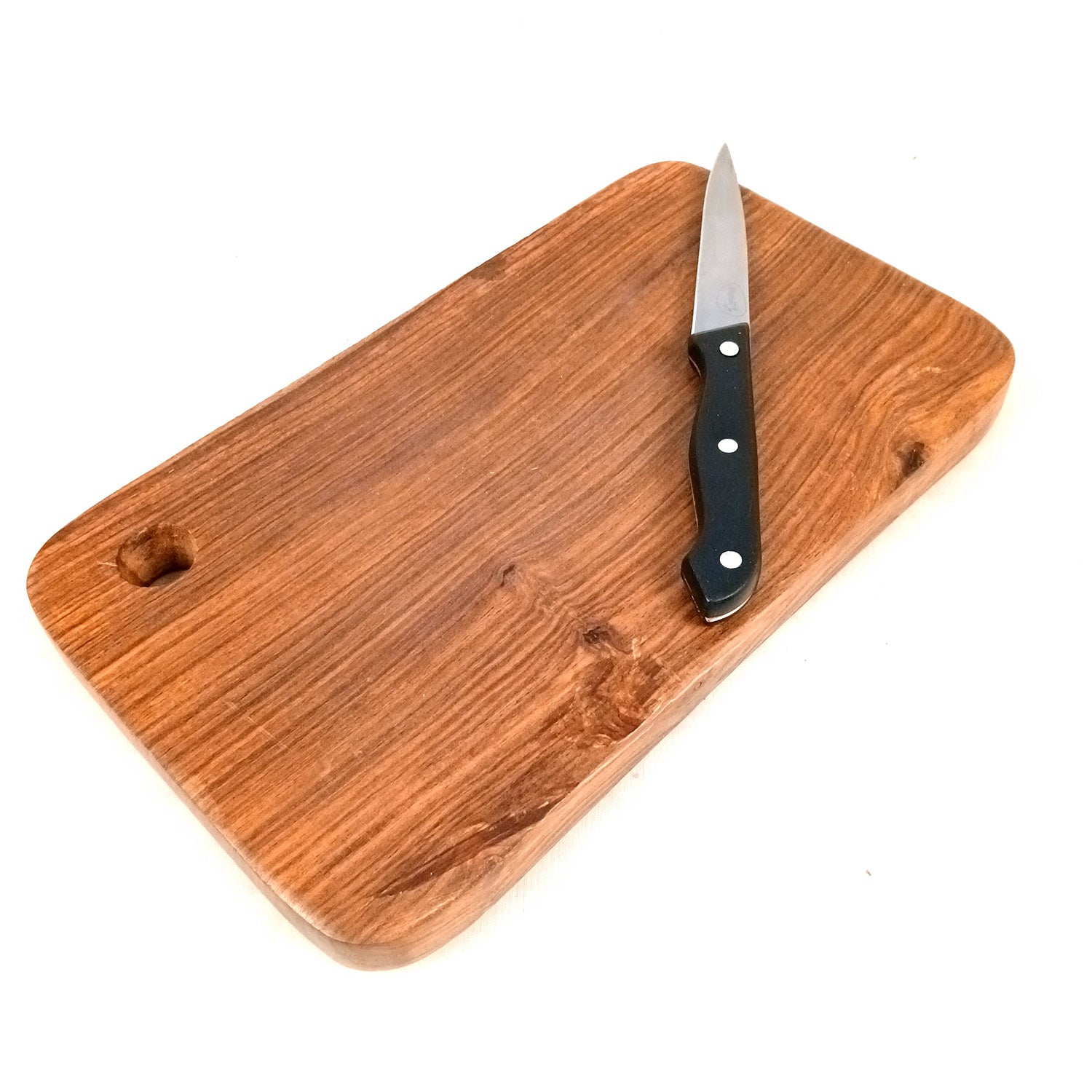 Wooden Chopping Cutting Board for Kitchen Vegetables, Fruits & Cheese | Serving Board, Platter | Reversible Cutting Board - 12 Inch - Apkamart