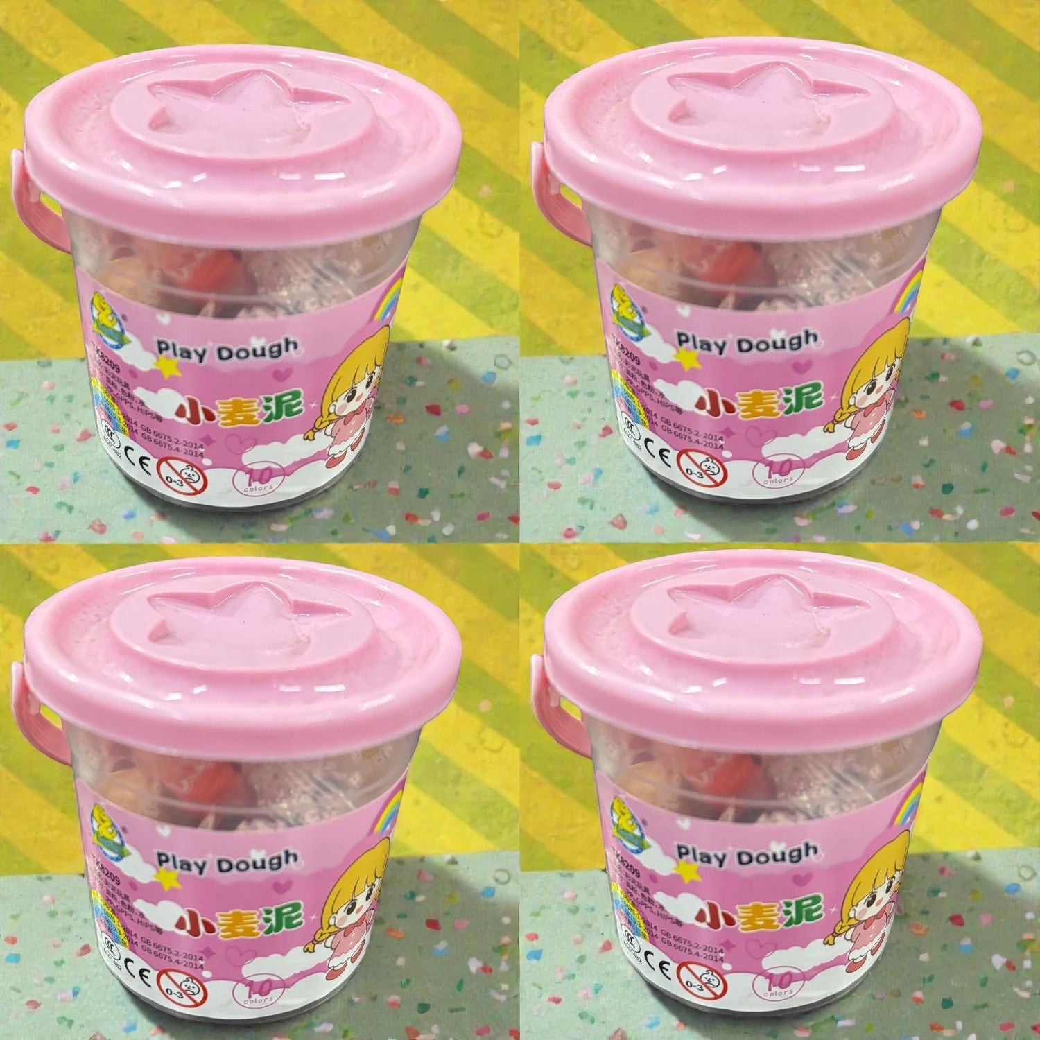 Colorful Clay for Kids Non-Toxic Modeling Clay for Crafts Creative Clay Toy for Children Fun Clay Set Perfect Return Gift for School Projects - Apkamart #Style_Pack Of 4