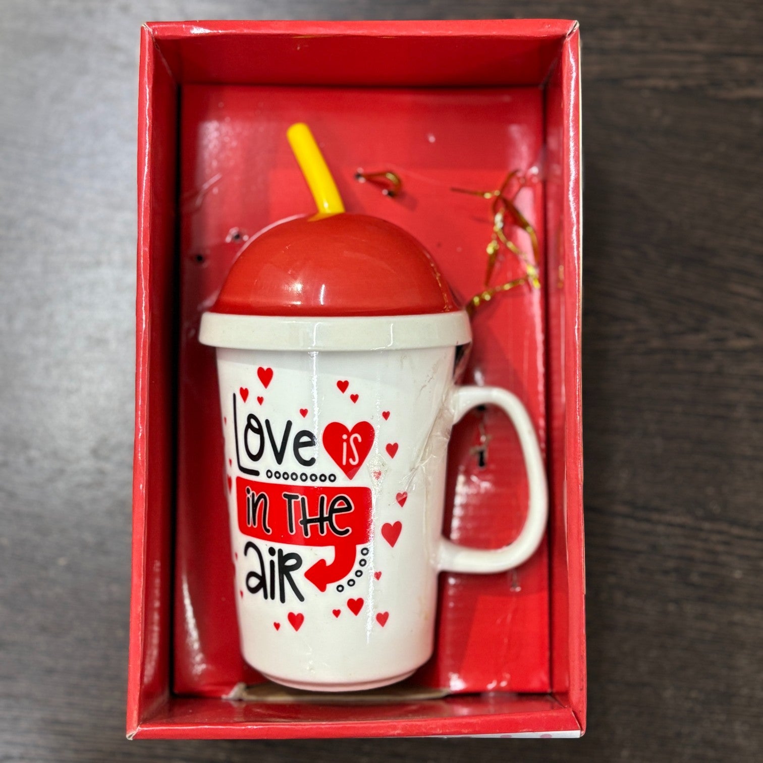 Coffee Mug with Straw | Stylish Ceramic Cup for Coffee, Milk & Juice | Modern Reusable Mug for Home, Office, Cafe | Eco-Friendly & Elegant Drinkware - 350ml - Apkamart