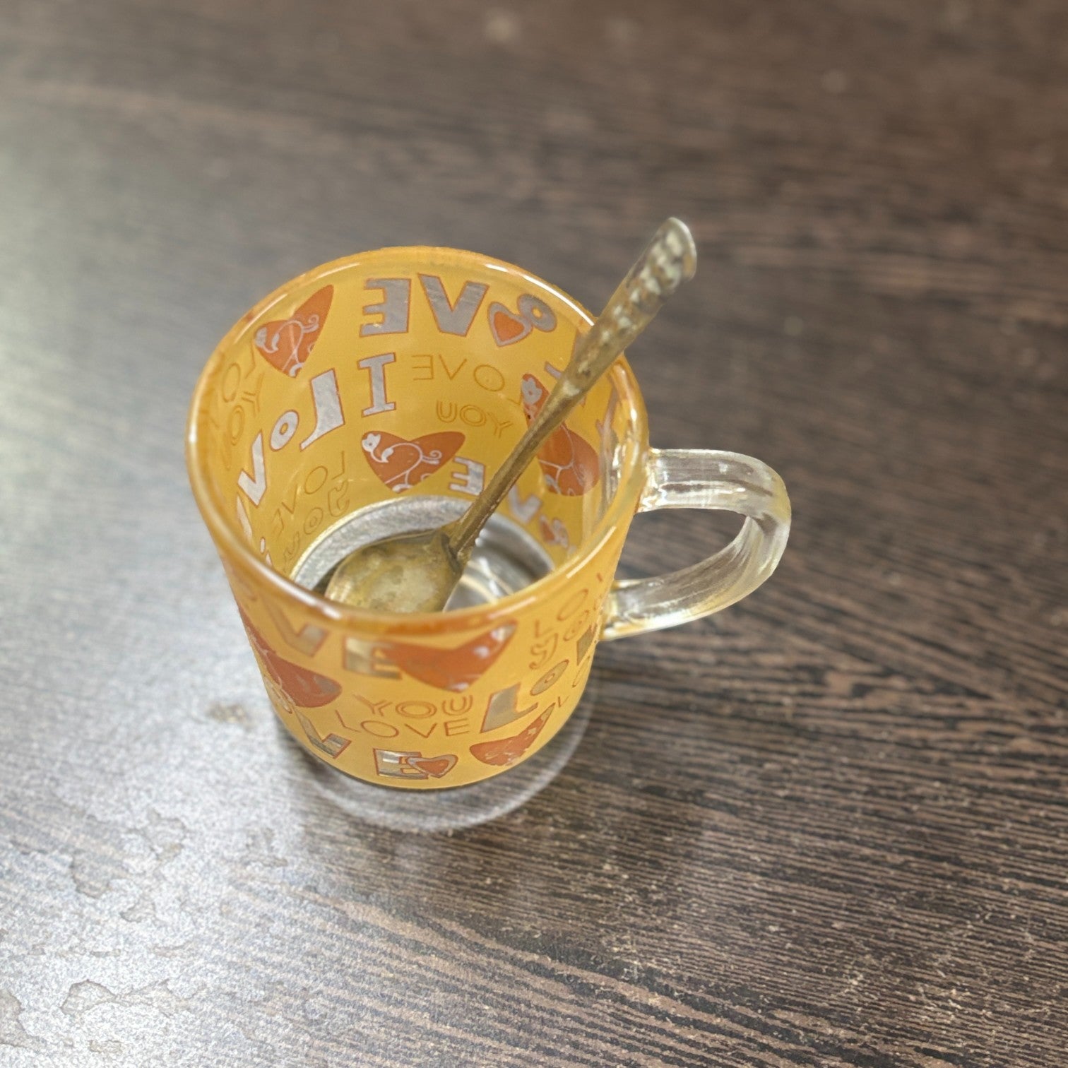 Coffee Mug with Spoon | Premium Transparent Glass Cup for Tea & Coffee | Heat-Resistant Mug for Home, Office & Cafe | Stylish Gift for Him & Her - 350ml - Apkamart