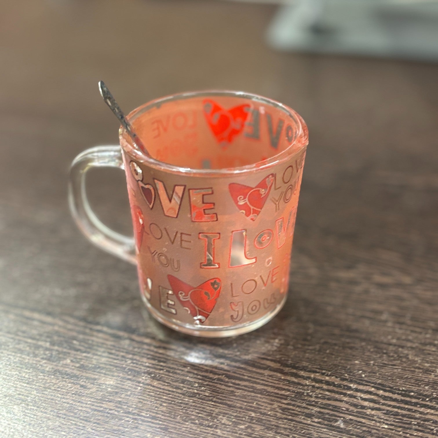 Coffee Mug with Spoon | Set of 2 Mugs With Spoons | Premium Transparent Glass Cup for Tea & Coffee | Heat-Resistant Mug for Home, Office & Cafe - 350ml - Apkamart