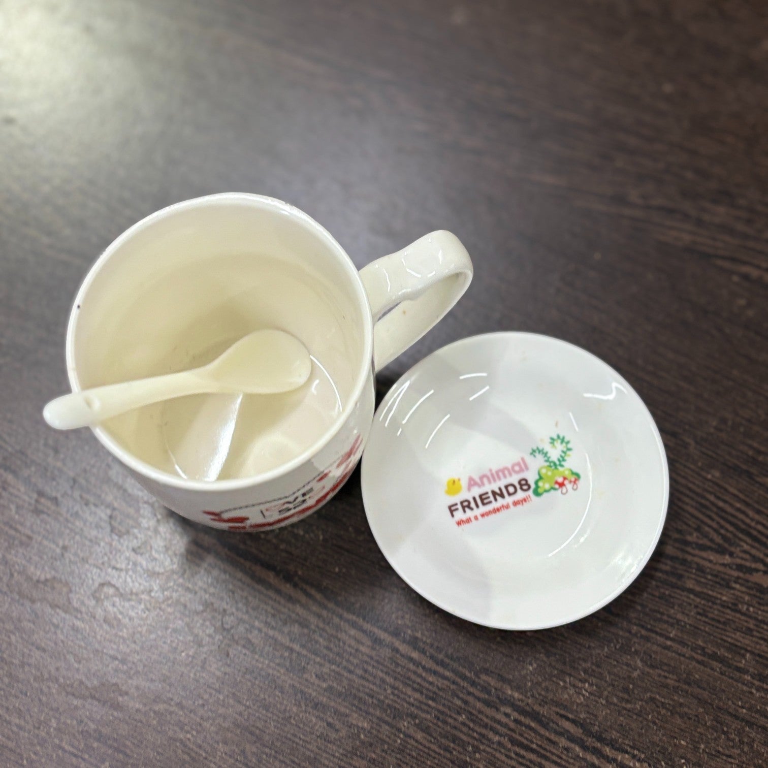 Coffee Mug with Spoon | Premium Stoneware Cup for Tea, Coffee & Hot Beverages | Elegant Mug for Home, Office & Gifting - 350ml - Apkamart