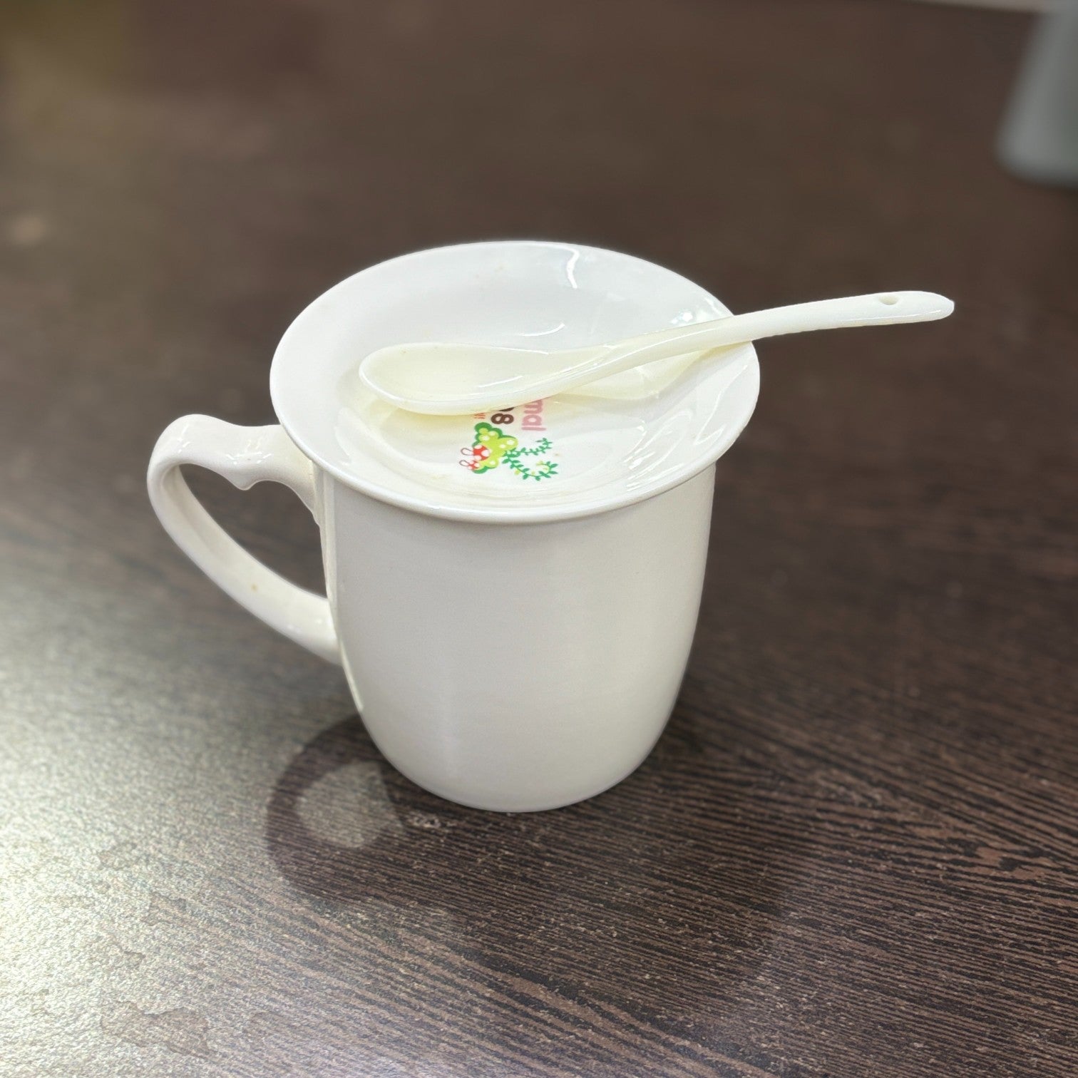 Coffee Mug with Spoon | Premium Stoneware Cup for Tea, Coffee & Hot Beverages | Elegant Mug for Home, Office & Gifting - 350ml - Apkamart