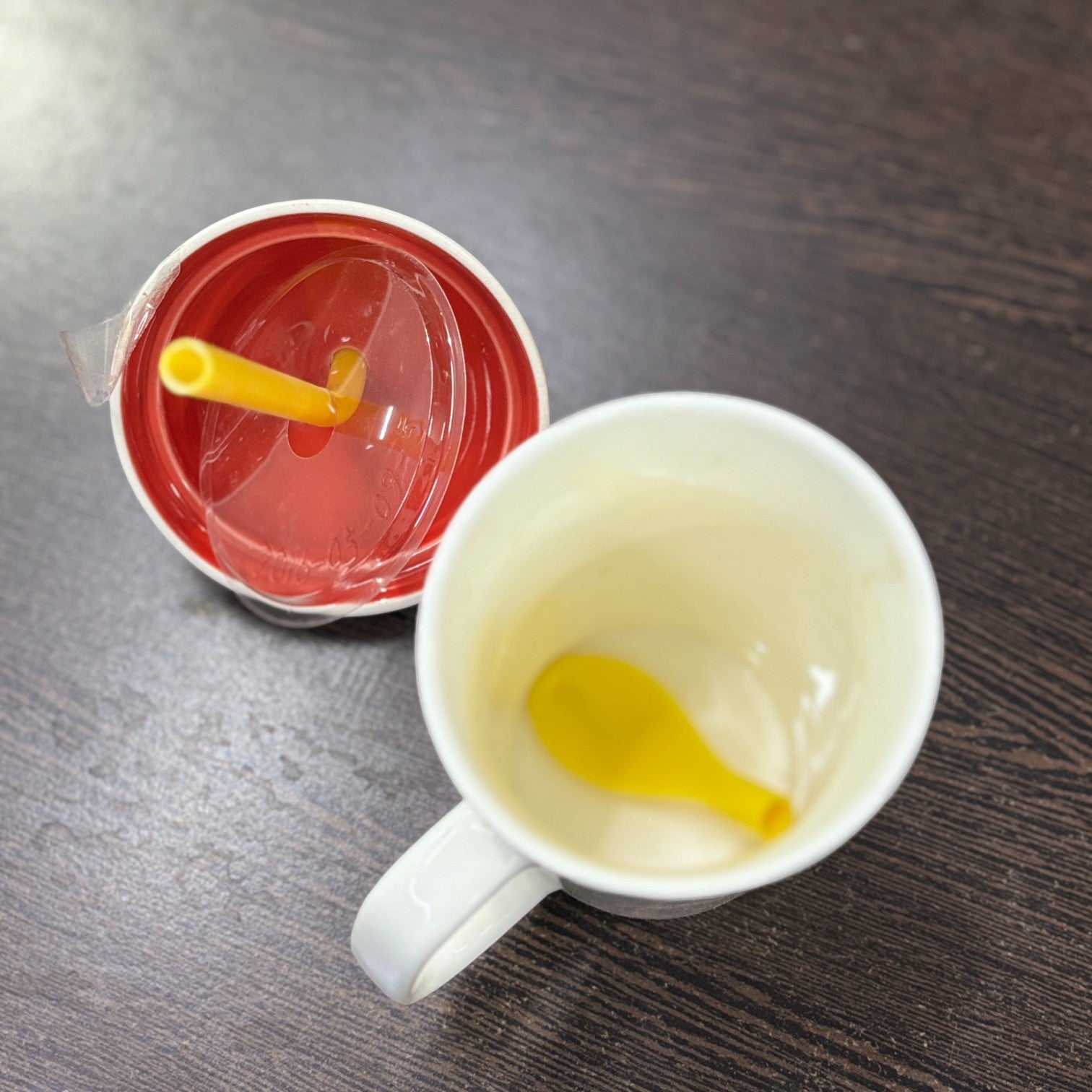 Coffee Mug with Straw | Stylish Ceramic Cup for Coffee, Milk & Juice | Modern Reusable Mug for Home, Office, Cafe | Eco-Friendly & Elegant Drinkware - 350ml - Apkamart