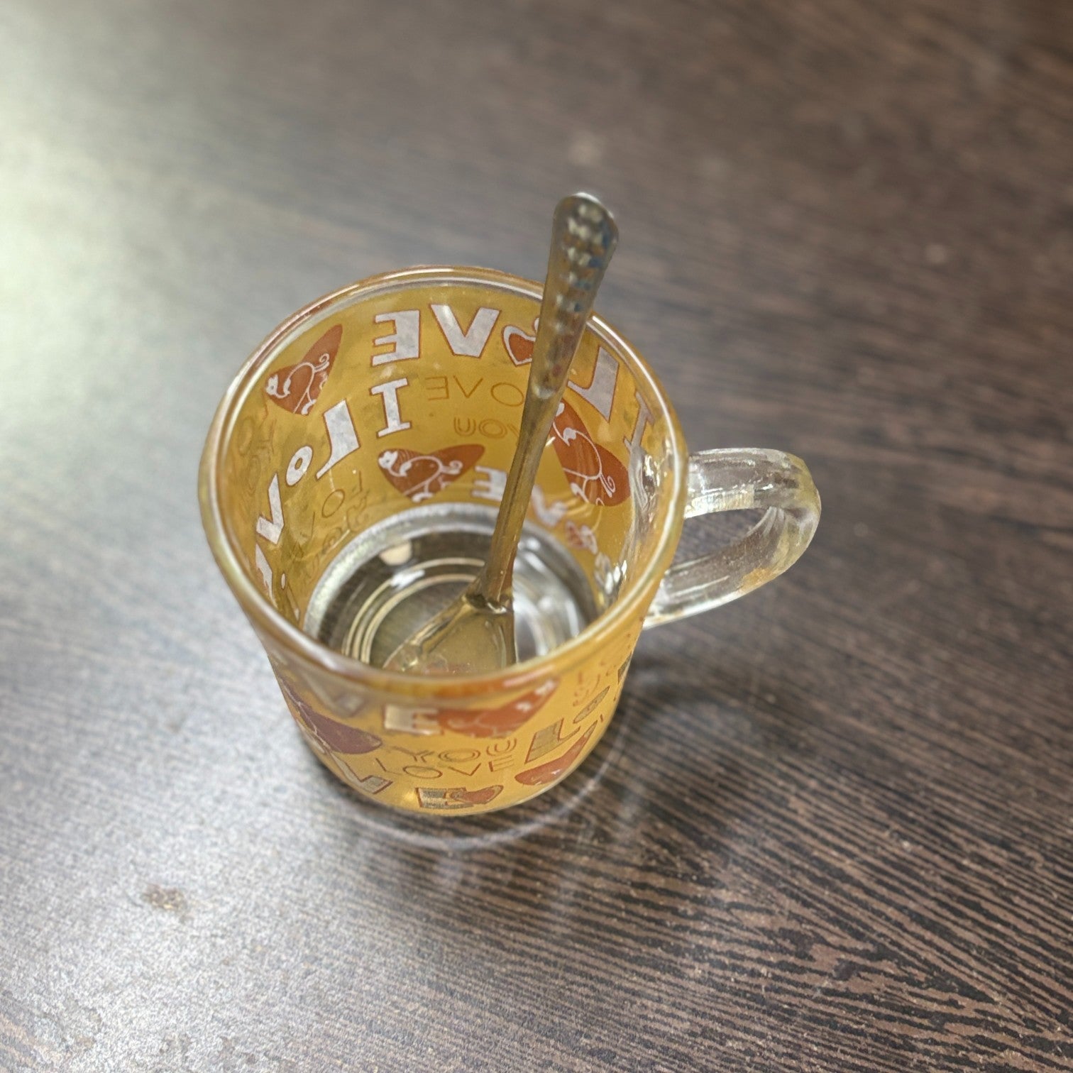 Coffee Mug with Spoon | Set of 2 Mugs With Spoons | Premium Transparent Glass Cup for Tea & Coffee | Heat-Resistant Mug for Home, Office & Cafe - 350ml (Set Of 2) - Apkamart