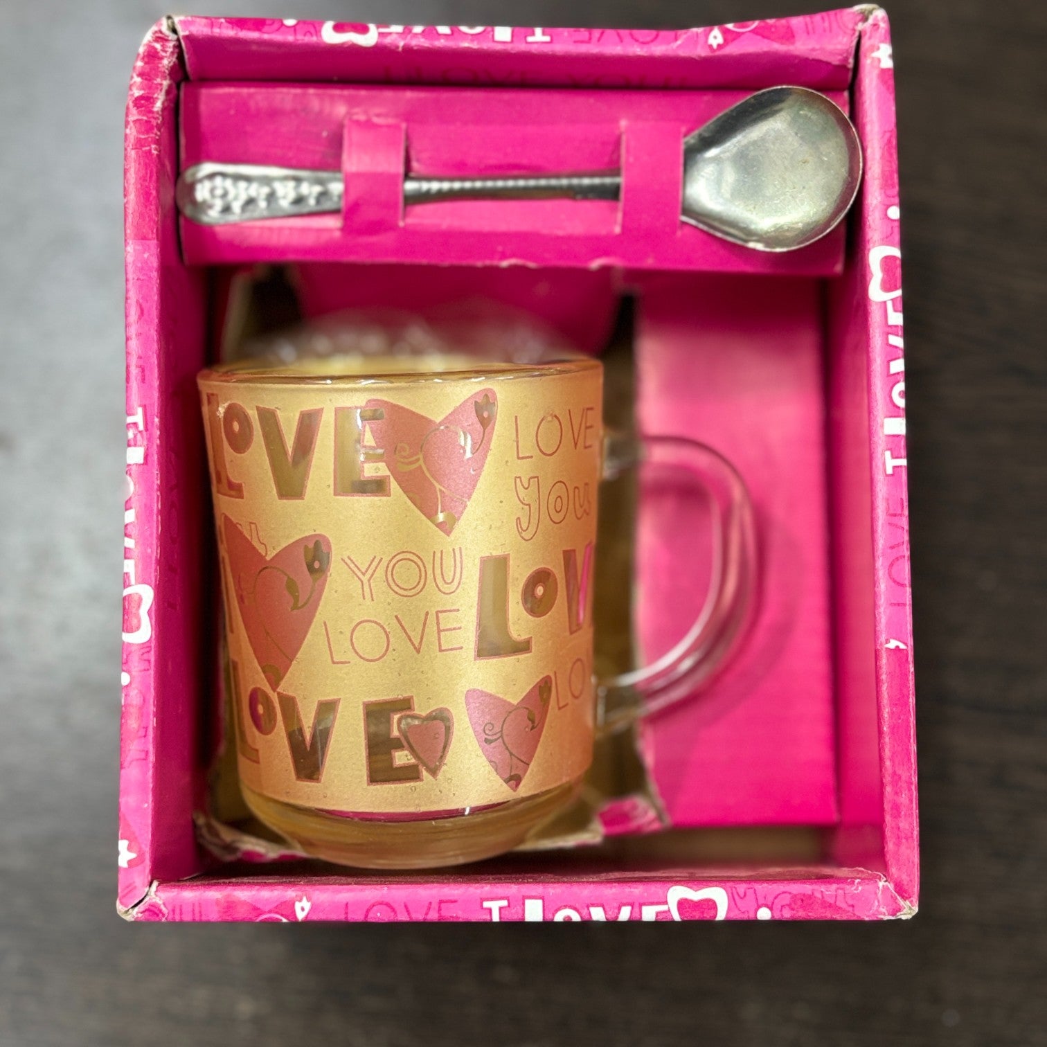 Coffee Mug with Spoon | Premium Transparent Glass Cup for Tea & Coffee | Heat-Resistant Mug for Home, Office & Cafe | Stylish Gift for Him & Her - 350ml - Apkamart