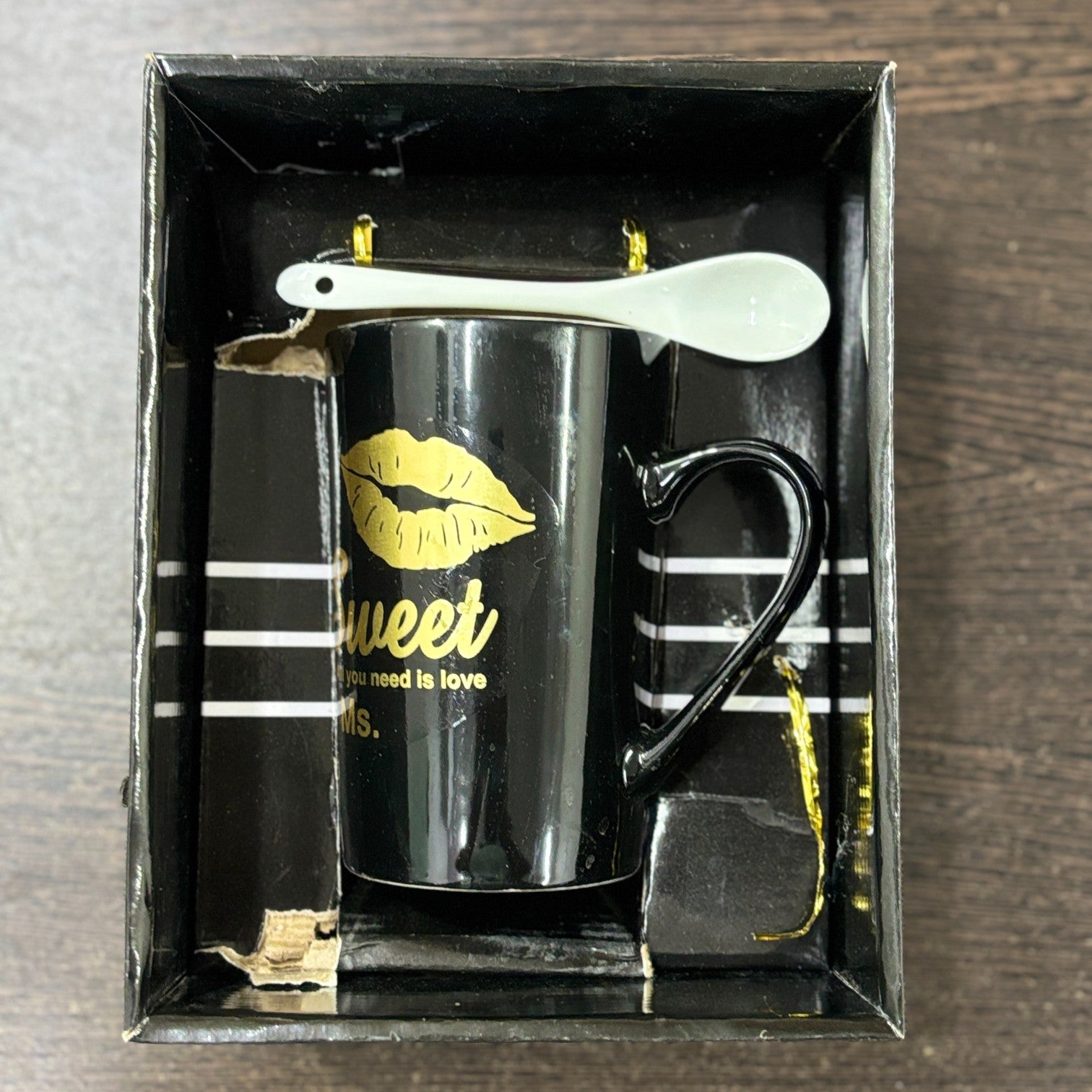 Coffee Mug With Spoon | Ceramic Tea Cup & Mug for Best Friend, Girls, Boys, Friends | Perfect Birthday, Anniversary & Valentine’s Day Gift - 400ml - Apkamart