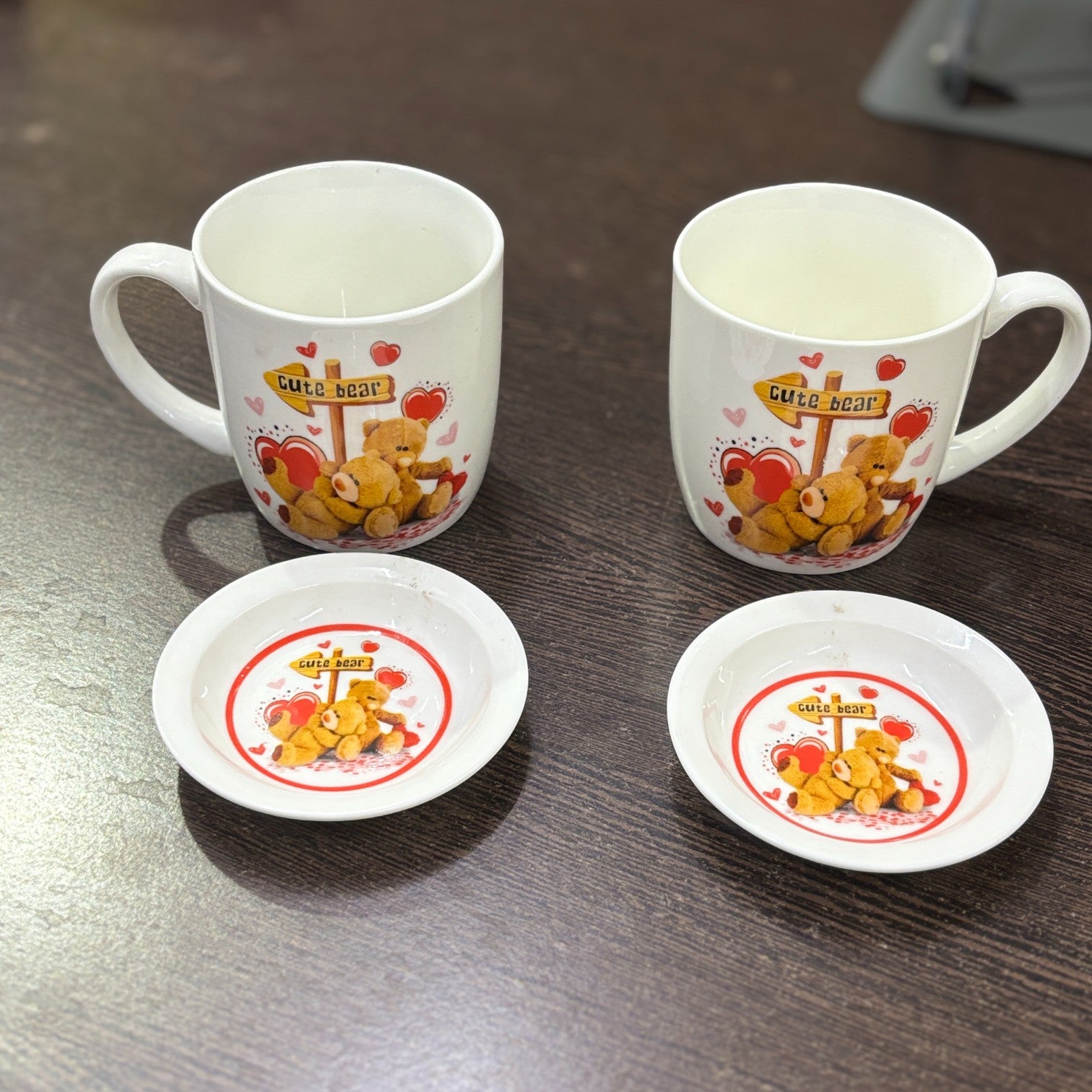 Bear Design Ceramic Coffee Mug with Spoon | Cute Ceramic Mug for Coffee, Tea & Milk | Gift for Friends, Kids & Loved Ones - 400ml - Apkamart