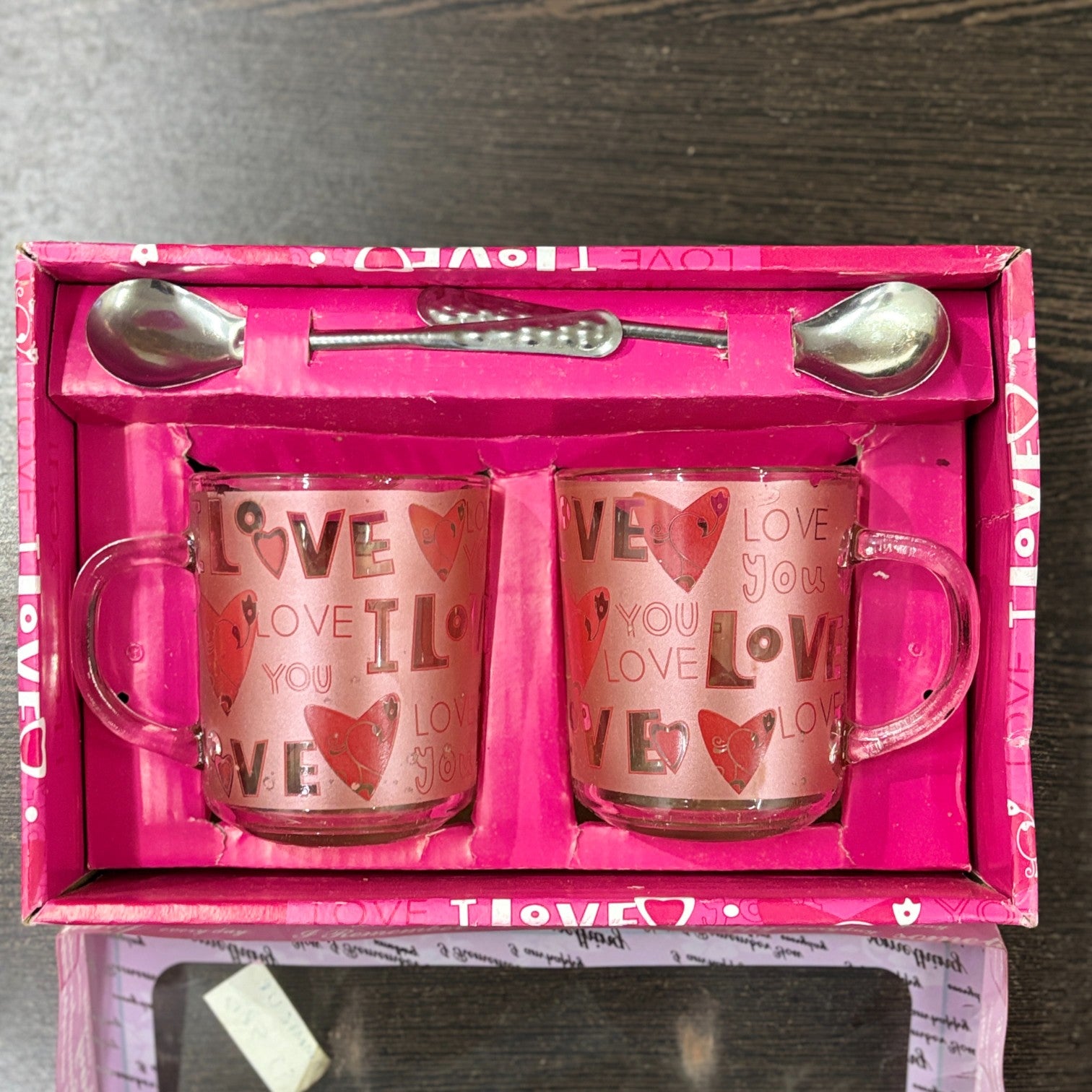 Coffee Mug with Spoon | Set of 2 Mugs With Spoons | Premium Transparent Glass Cup for Tea & Coffee | Heat-Resistant Mug for Home, Office & Cafe - 350ml - Apkamart