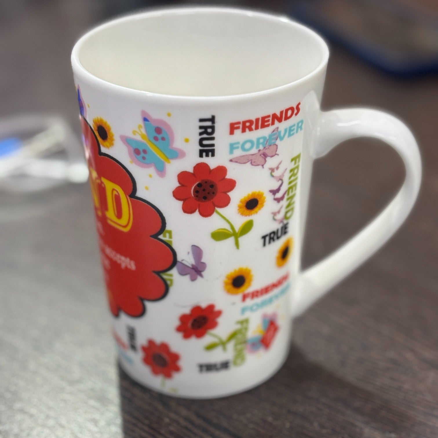 Ceramic Coffee Mug Friends Design | Premium Handcrafted Mug for Tea, Coffee & Milk | Stylish & Durable Ceramic Cup for Office, Home & Gifting - 400ml - Apkamart