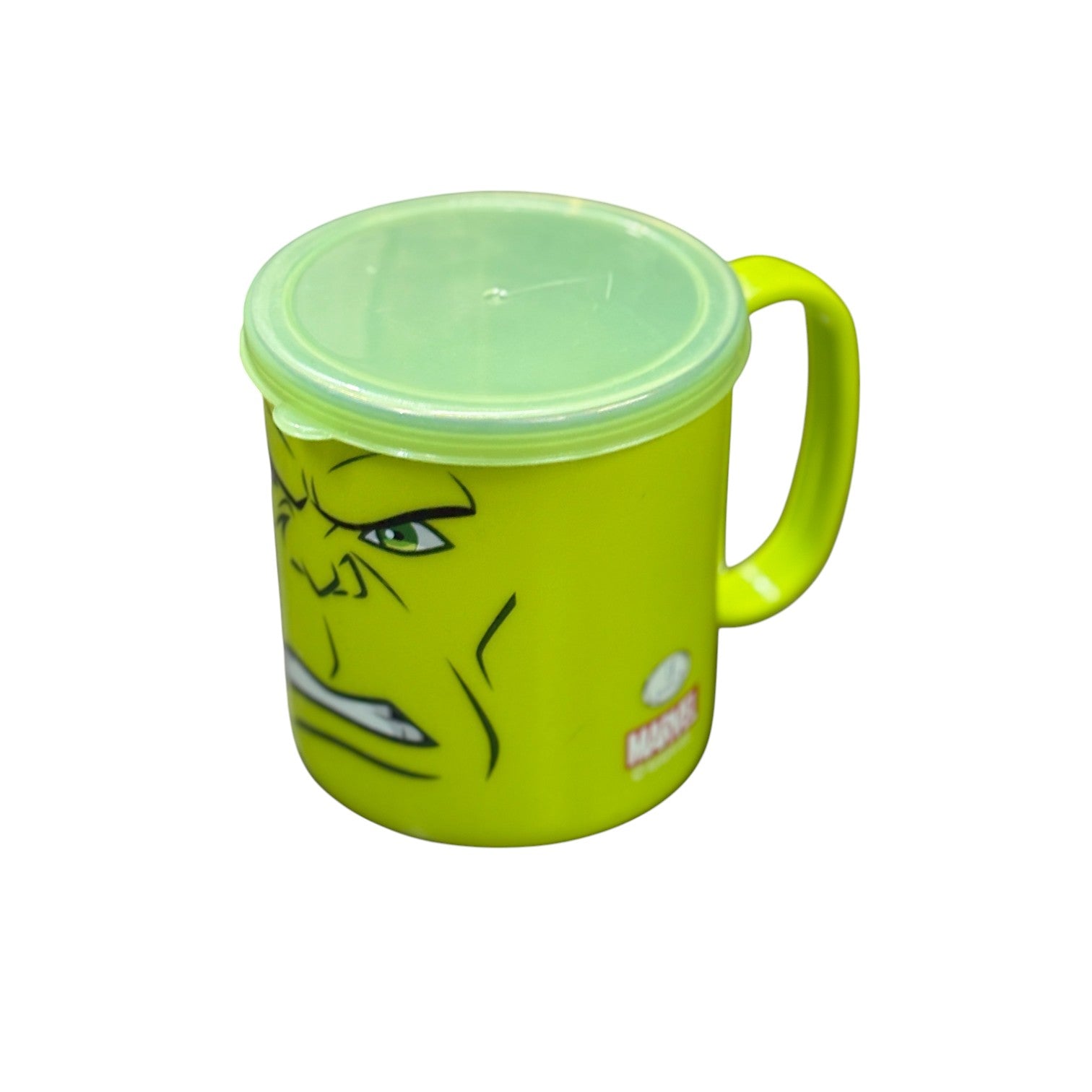 Coffee Mug With Lid | Cute Plastic Mug for Milk & Shakes | Cartoon Design Mug for Kids | Reusable Drinking Cup for School, Home, Birthday & Return Gifts - 300ml - Apkamart