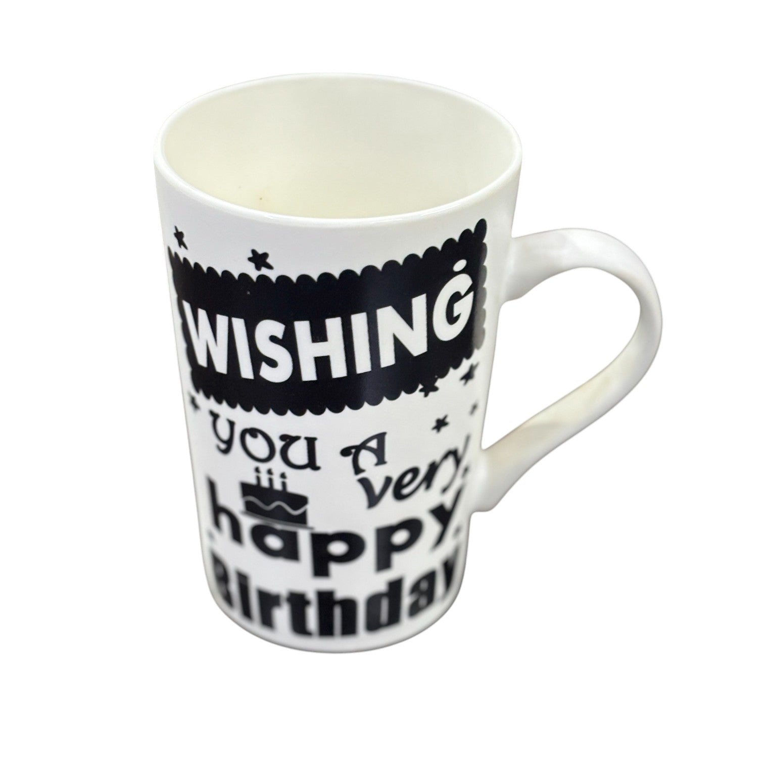 Coffee Mug | Premium Happy Birthday Design Mug for Tea, Coffee & Milk | Stylish & Durable Ceramic Cup for Office, Home & Gifting - 400ml - Apkamart