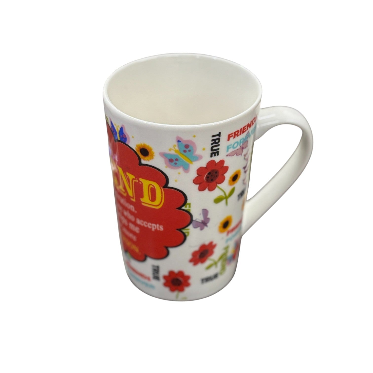 Ceramic Coffee Mug Friends Design | Premium Handcrafted Mug for Tea, Coffee & Milk | Stylish & Durable Ceramic Cup for Office, Home & Gifting - 400ml - Apkamart